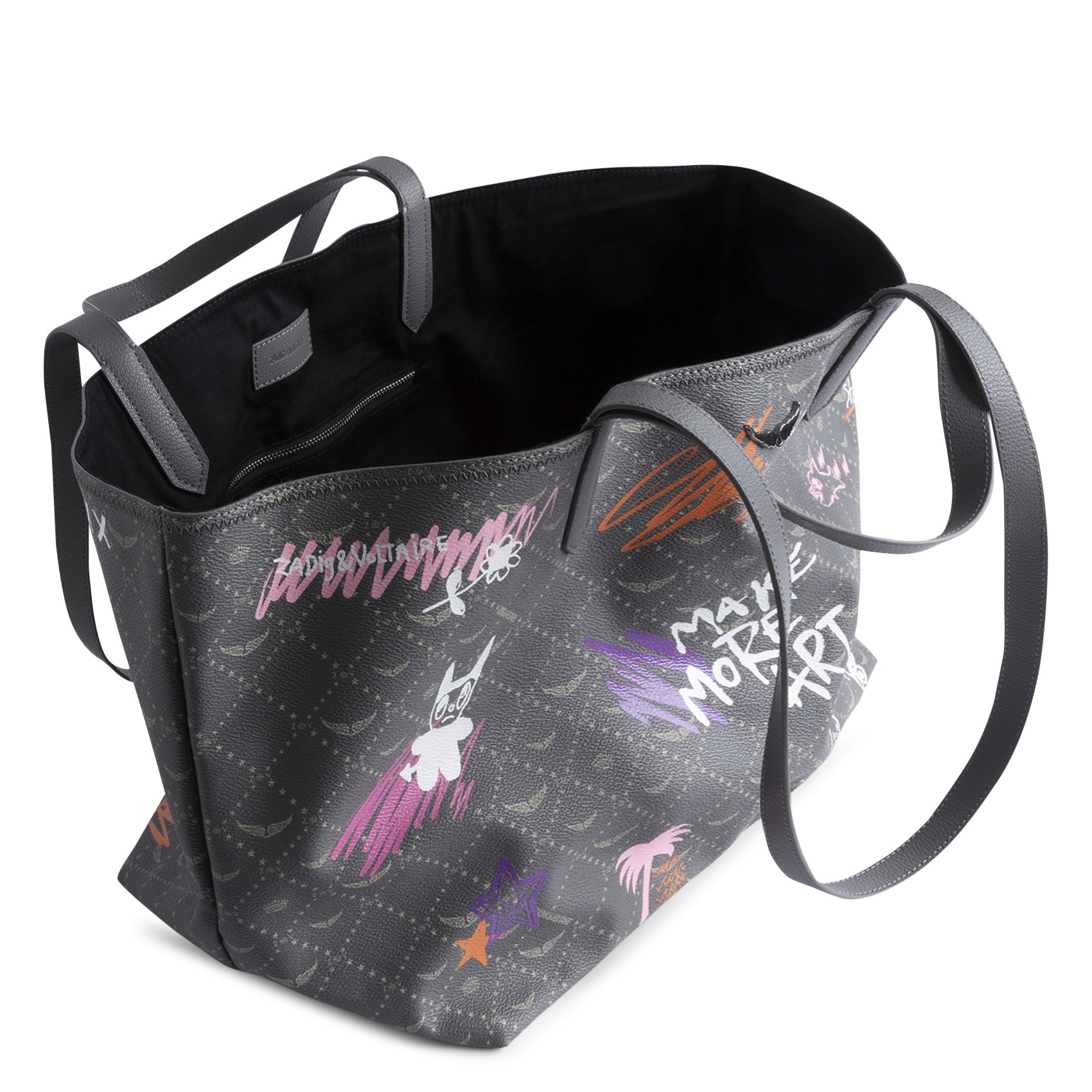 Sac cabas imprimé z shopper xl ZADIG&VOLTAIRE Gris