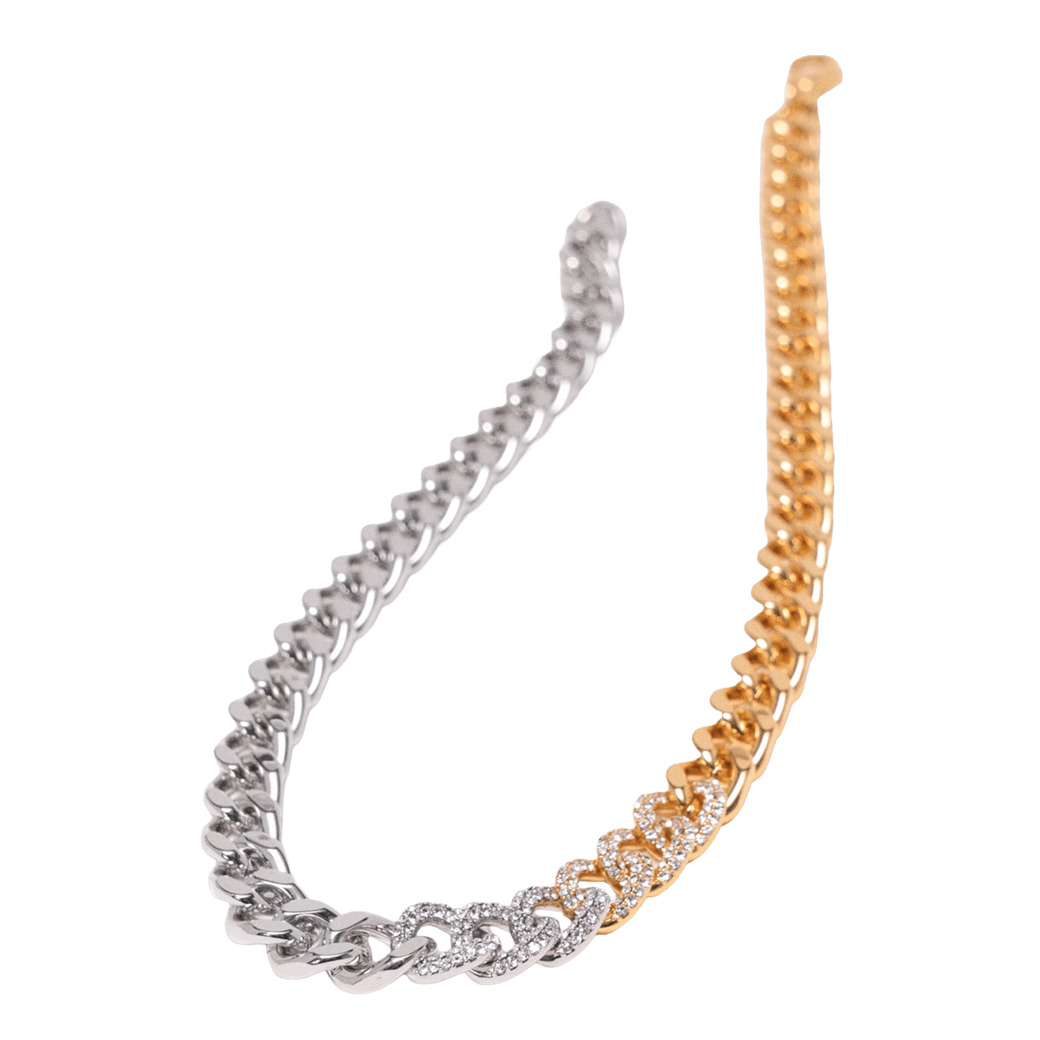 Collier maillon en laiton MAJE Doré