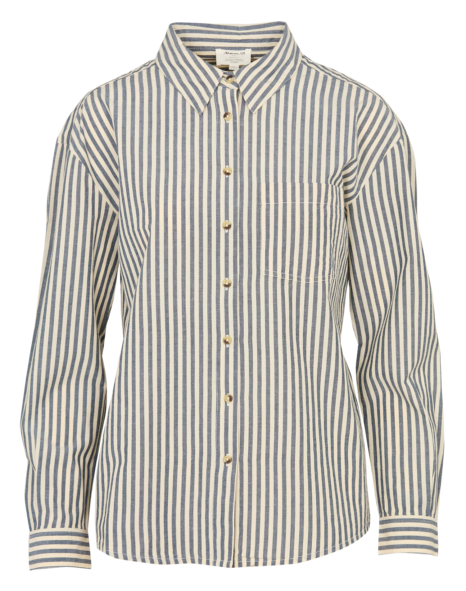 Chemise ajustée à rayures en coton savana MAISON 123 Violet