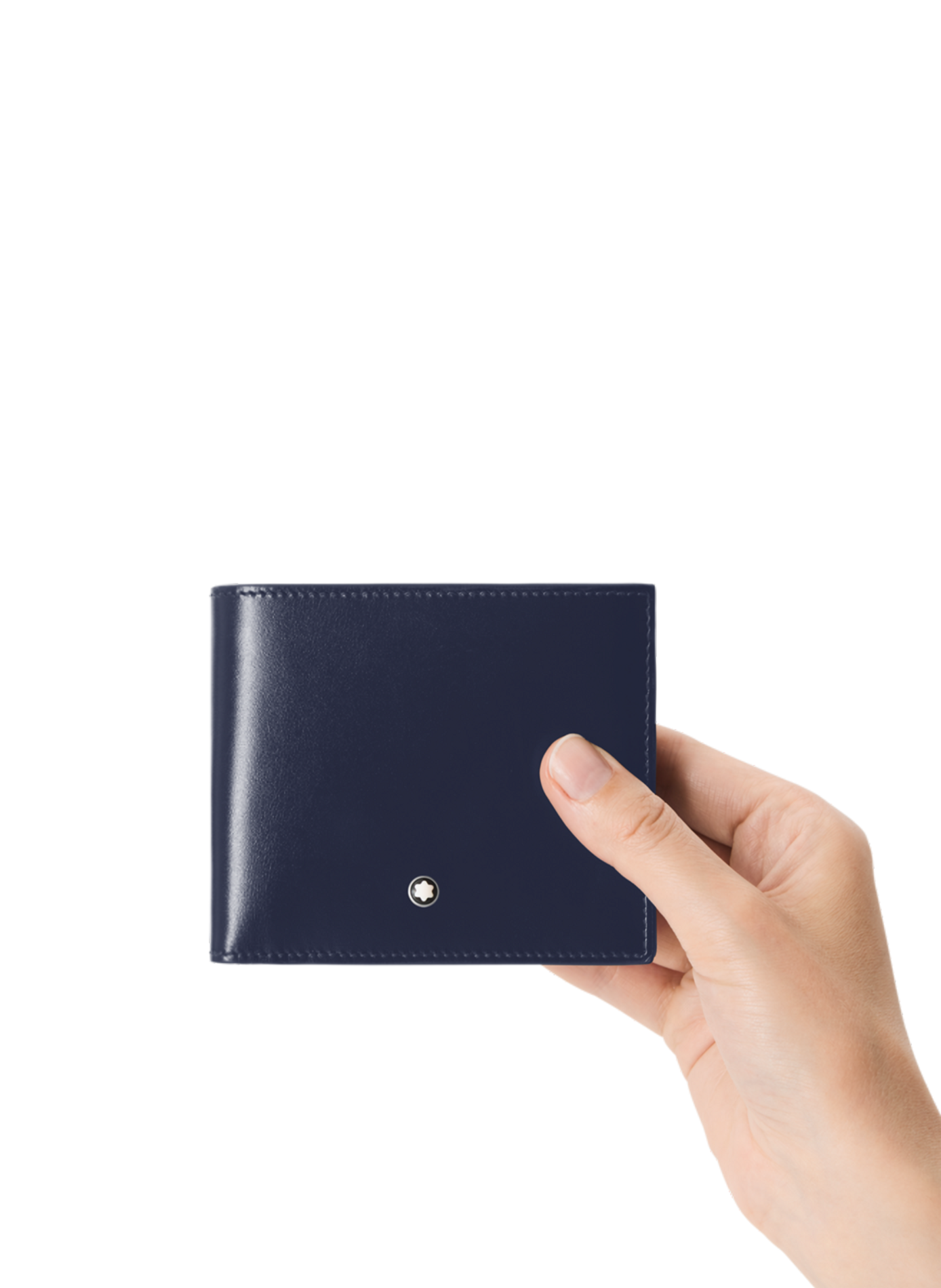 Smooth leather wallet MONTBLANC Blue
