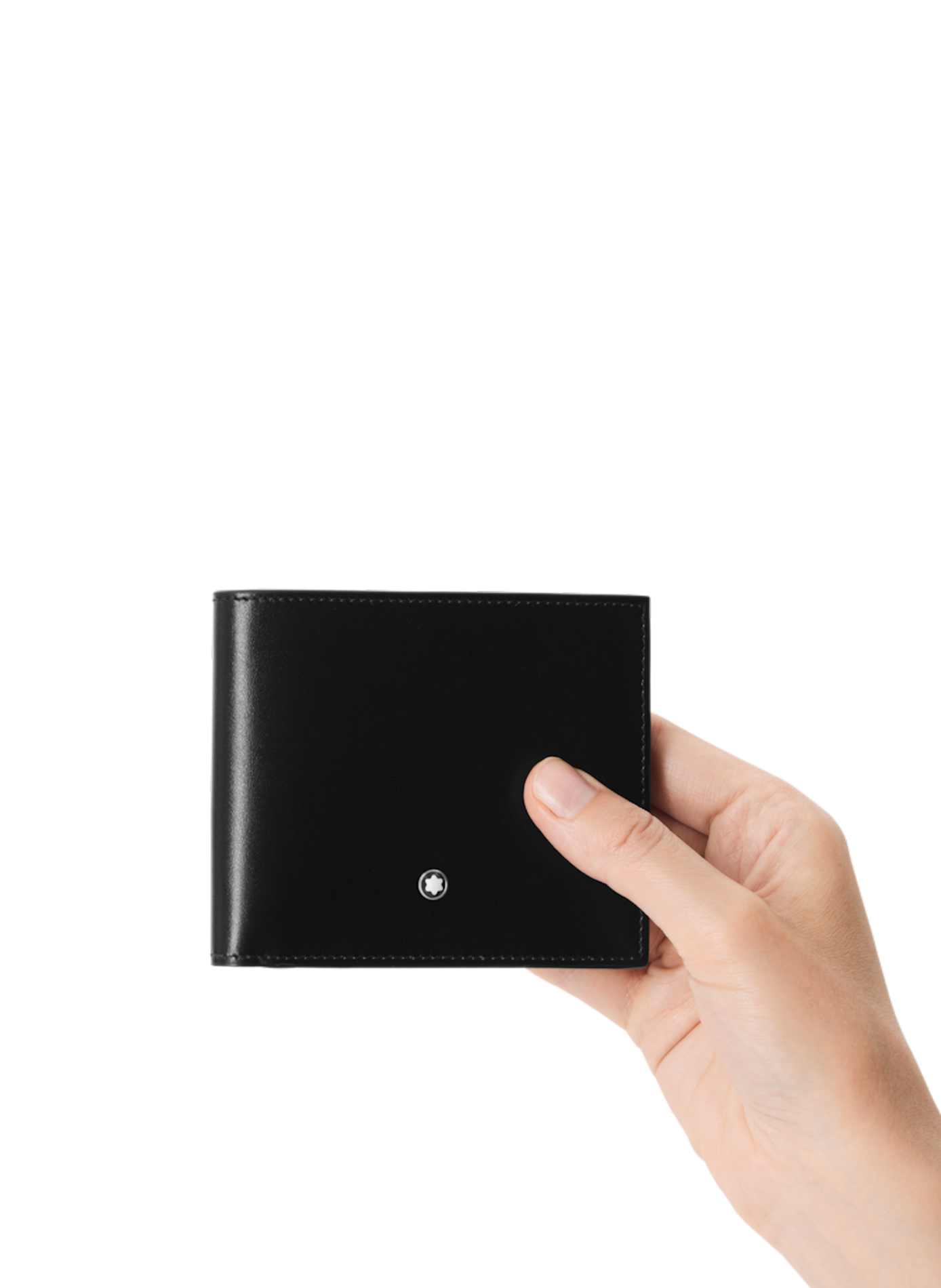 Compact leather wallet MONTBLANC Black
