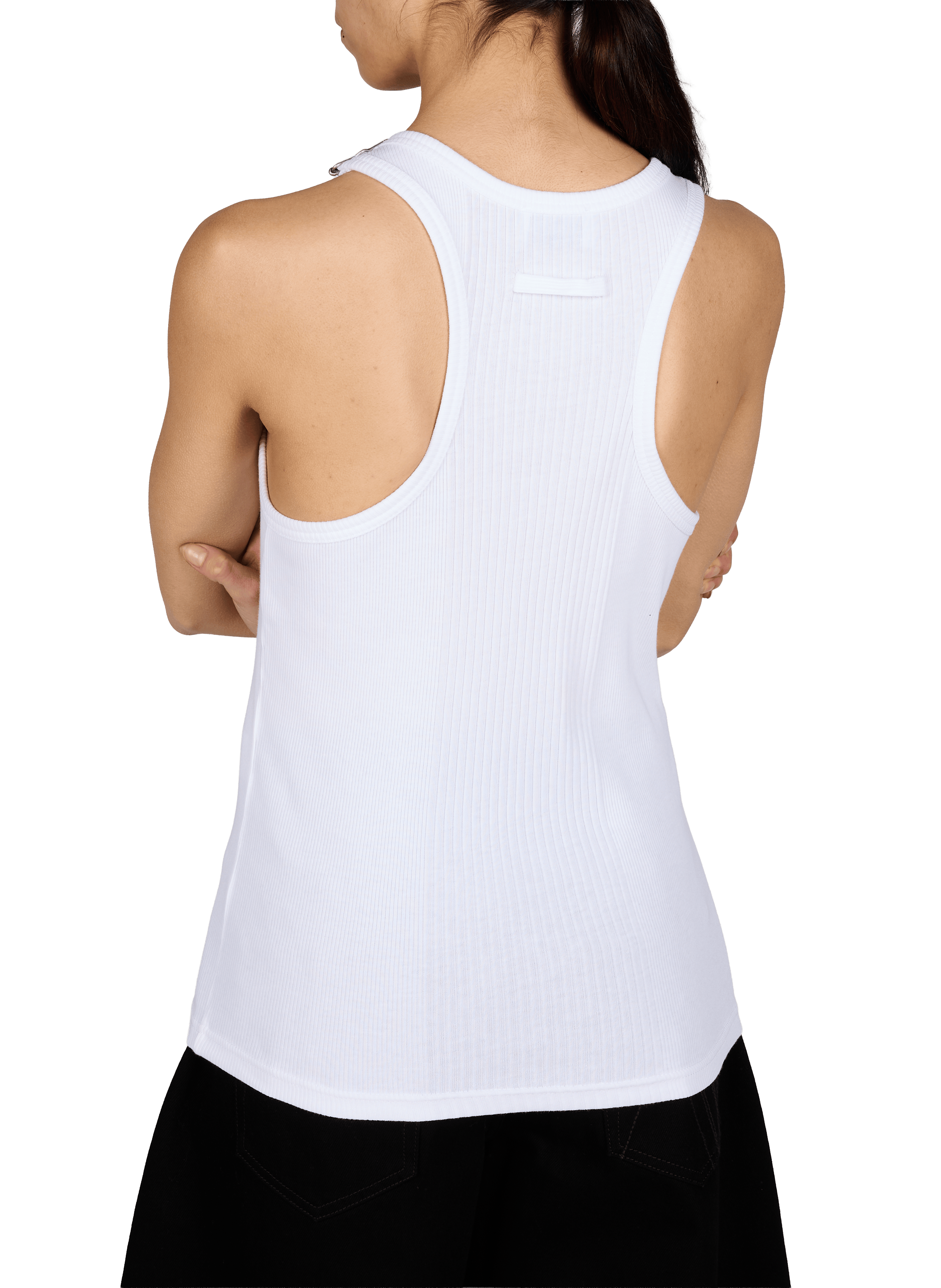 Ribbed cotton top JEAN PAUL GAULTIER White