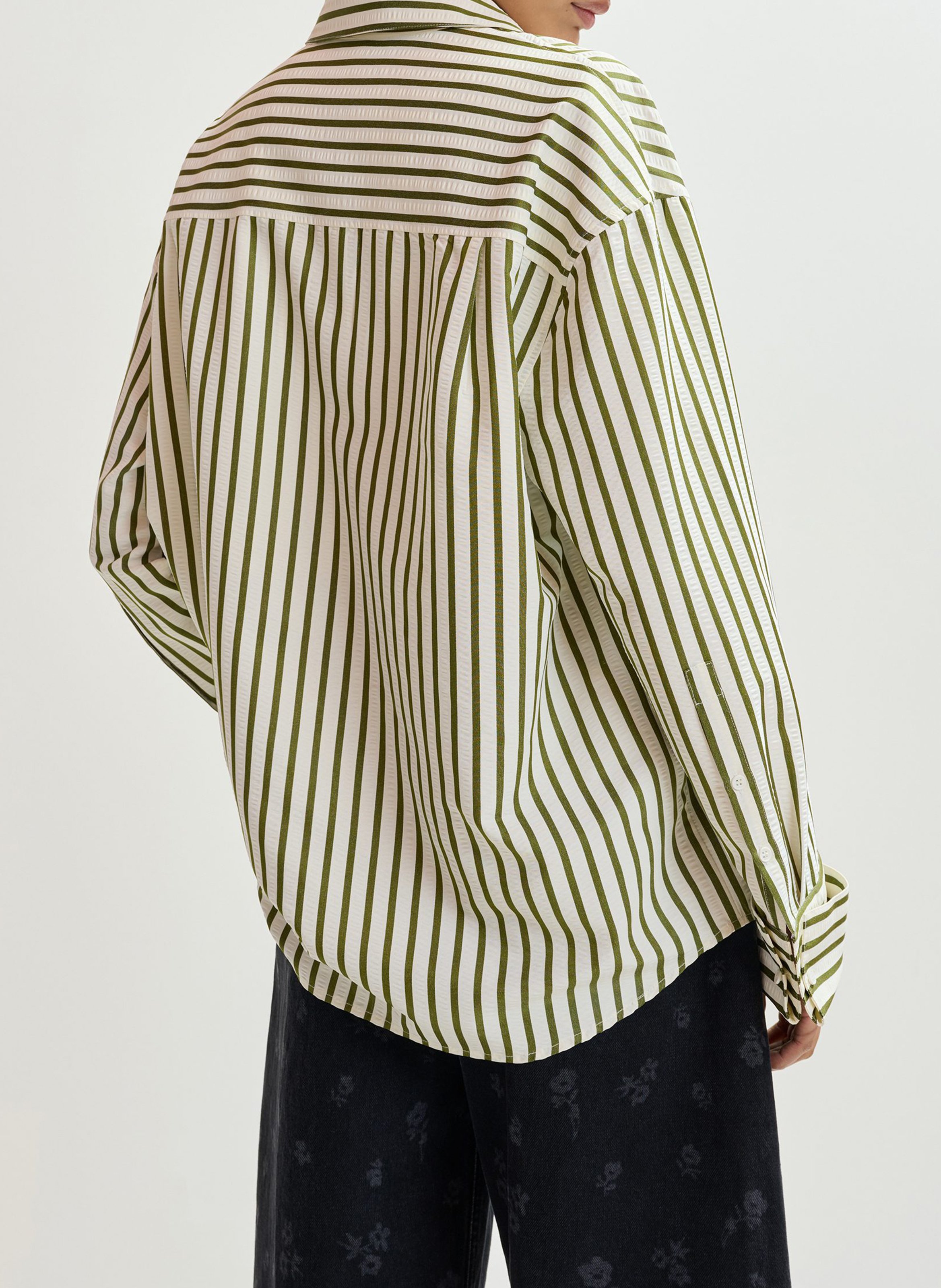 Chemise oversize à rayures Janna ESSENTIEL ANTWERP Blanc