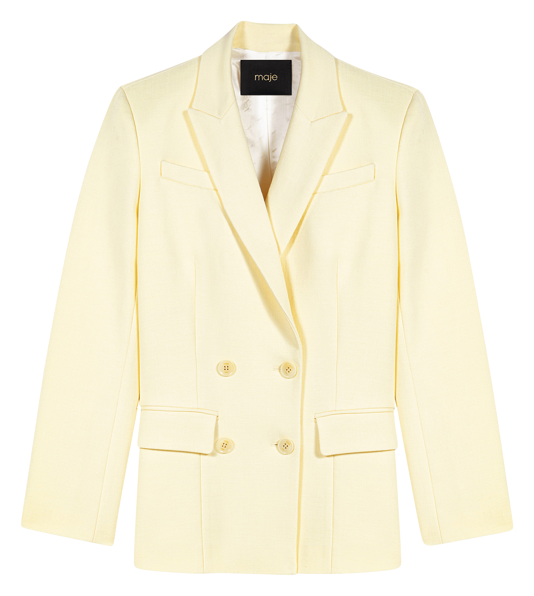Veste de tailleur ajustée MAJE Jaune