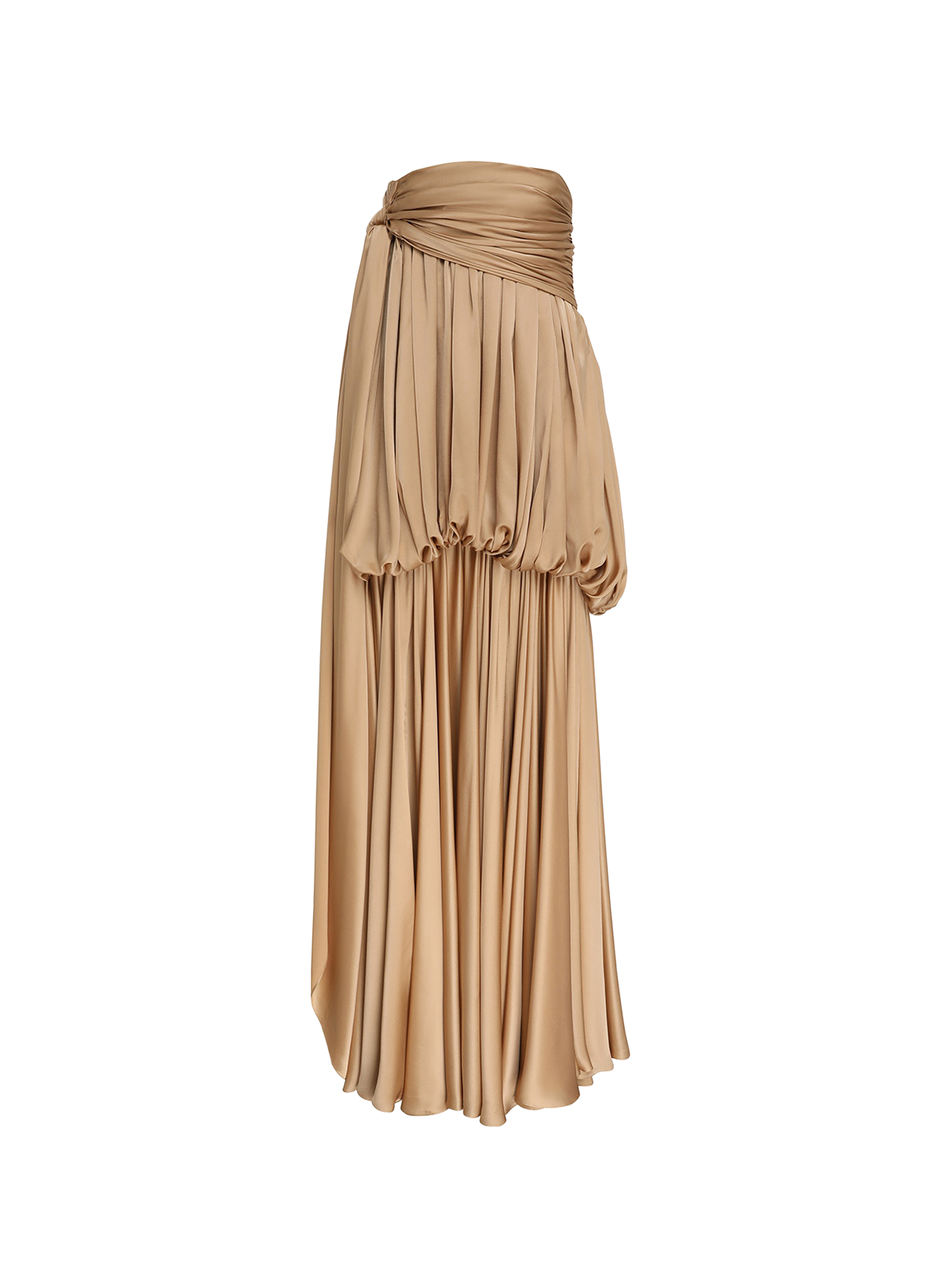 Draped silk dress Alchemy ZIMMERMANN Golden