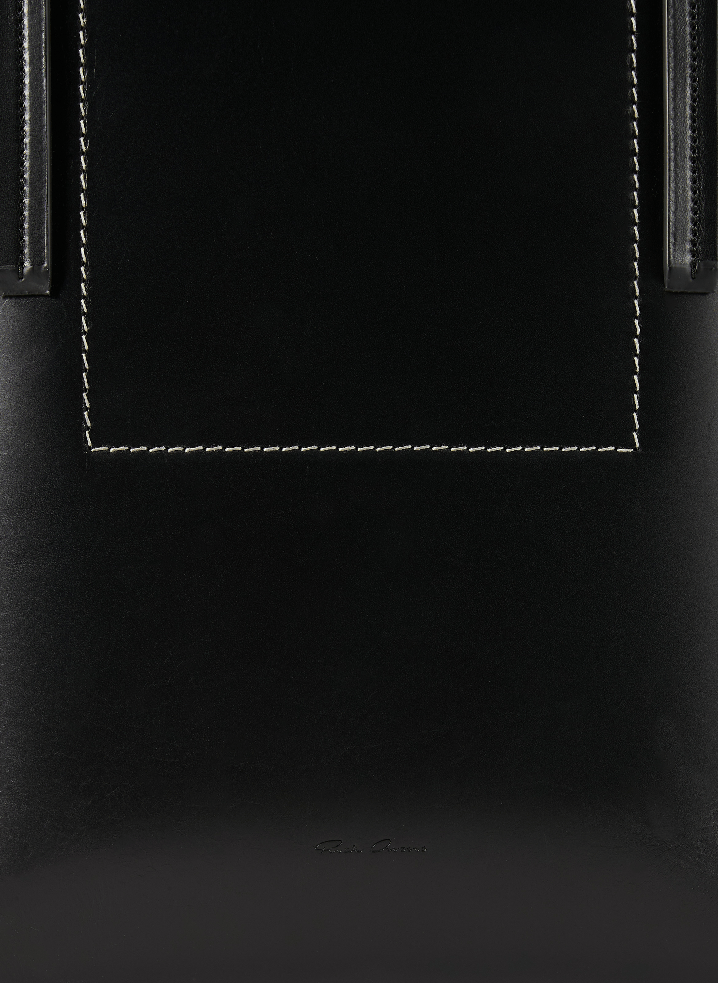 Smooth leather tote bag RICK OWENS Black