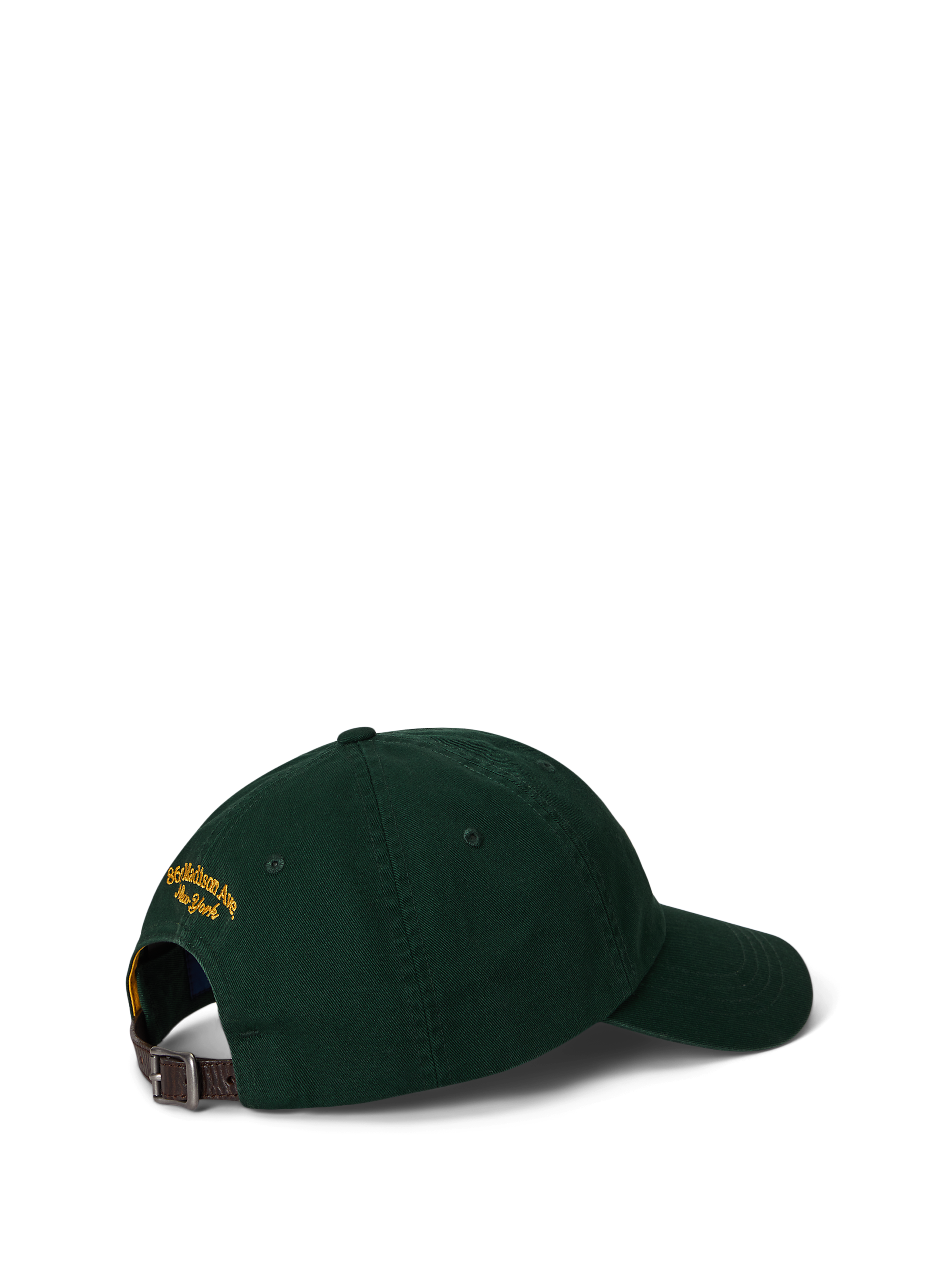 Casquette brodée en sergé de coton POLO RALPH LAUREN Vert