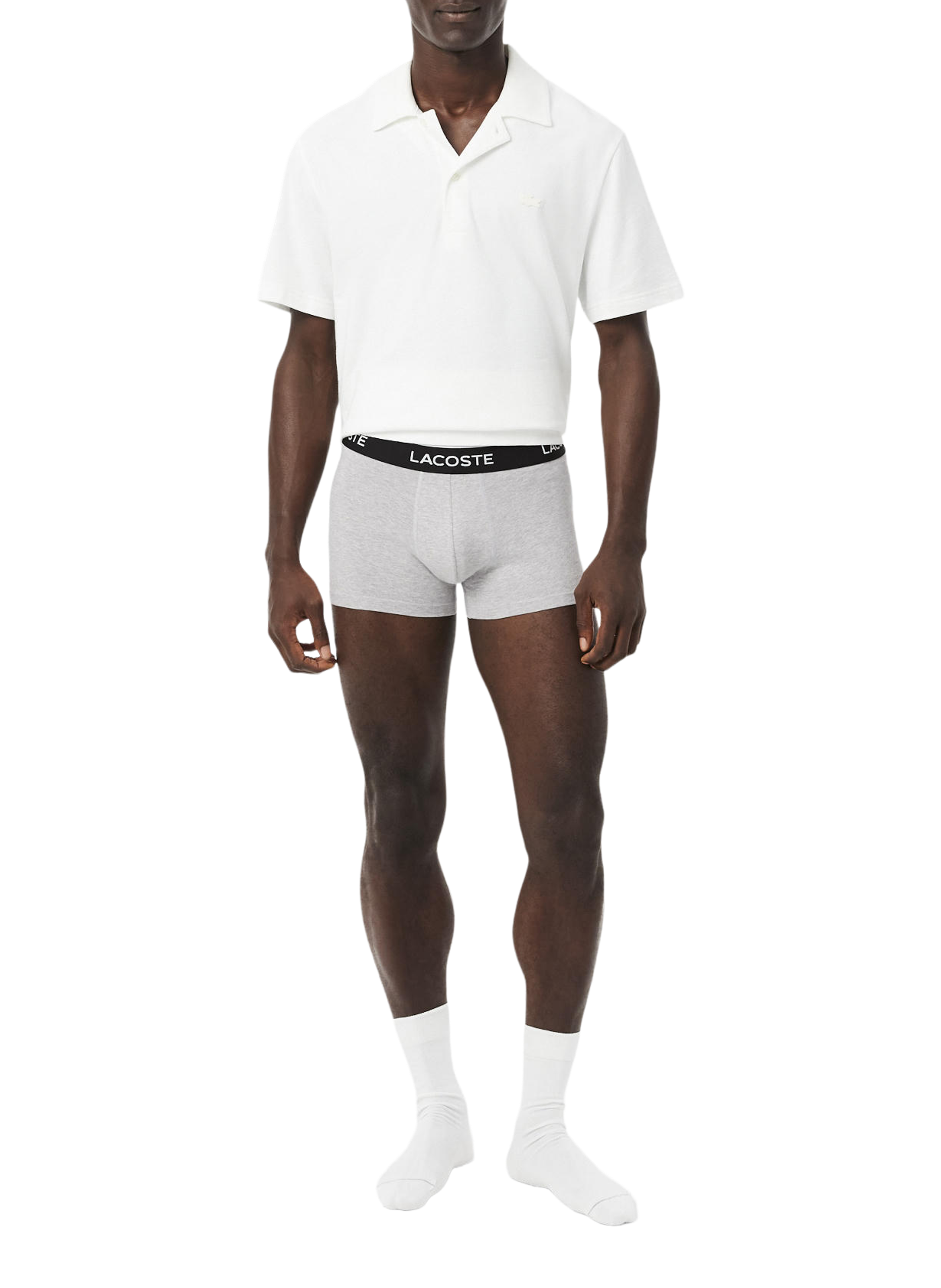 Lot de 3 boxers en coton mélangé LACOSTE Multicolore