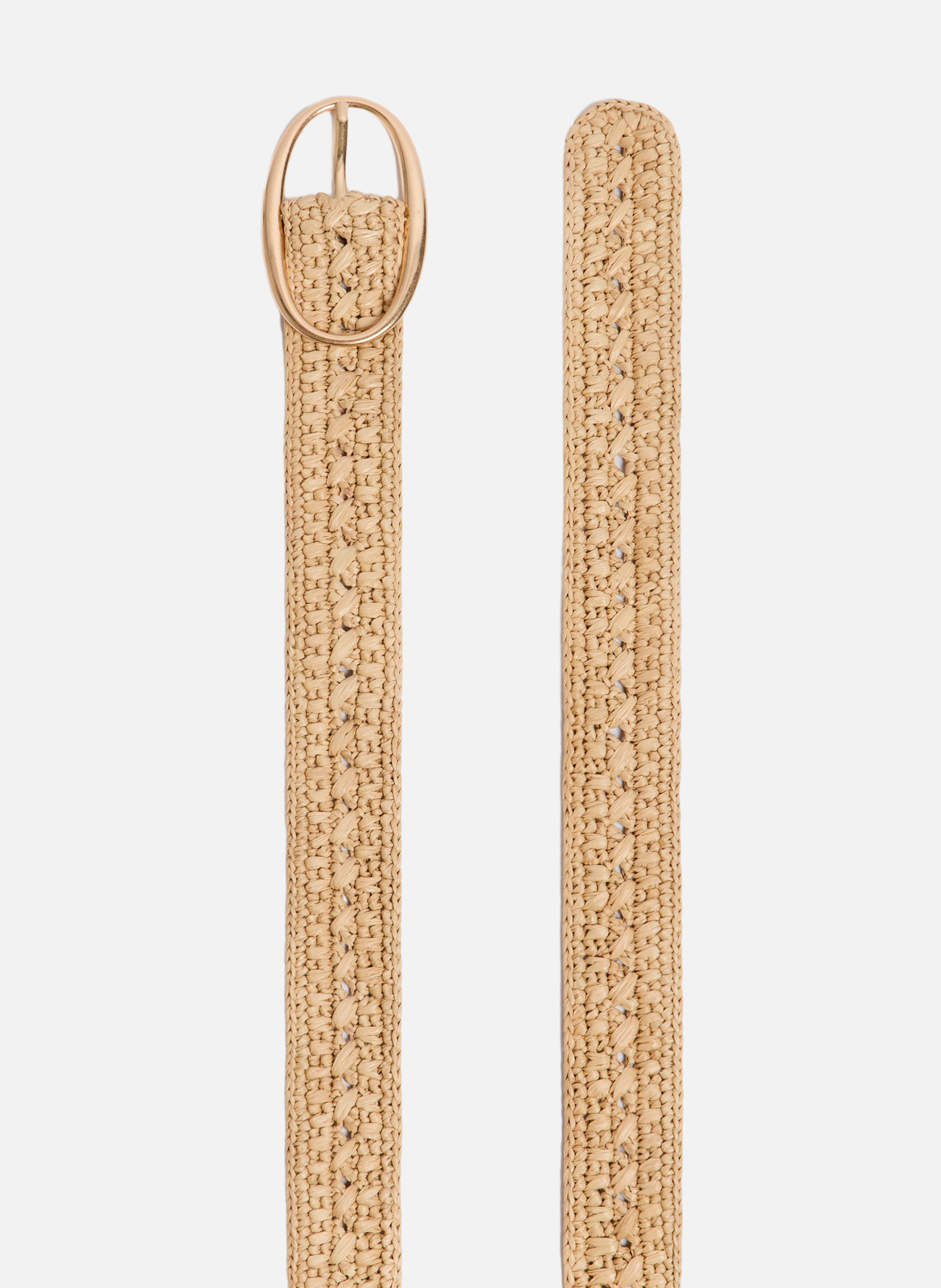 Ceinture en raphia 35mm VANESSA BRUNO Beige