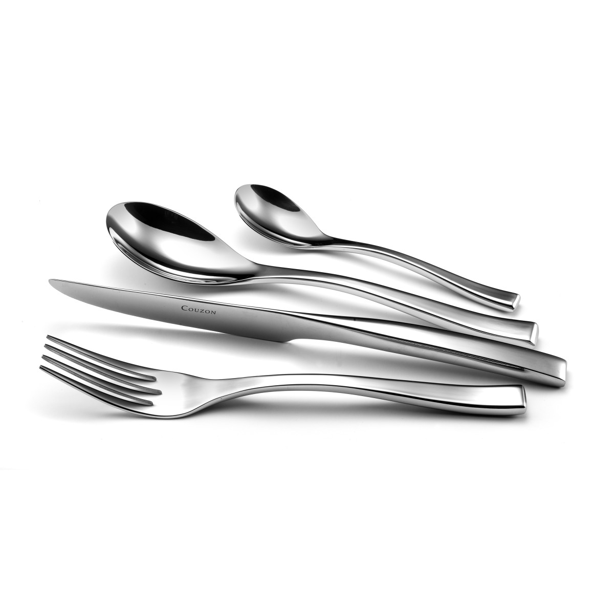 Steel - ménagère 50 pièces en coffre bois COUZON Argent