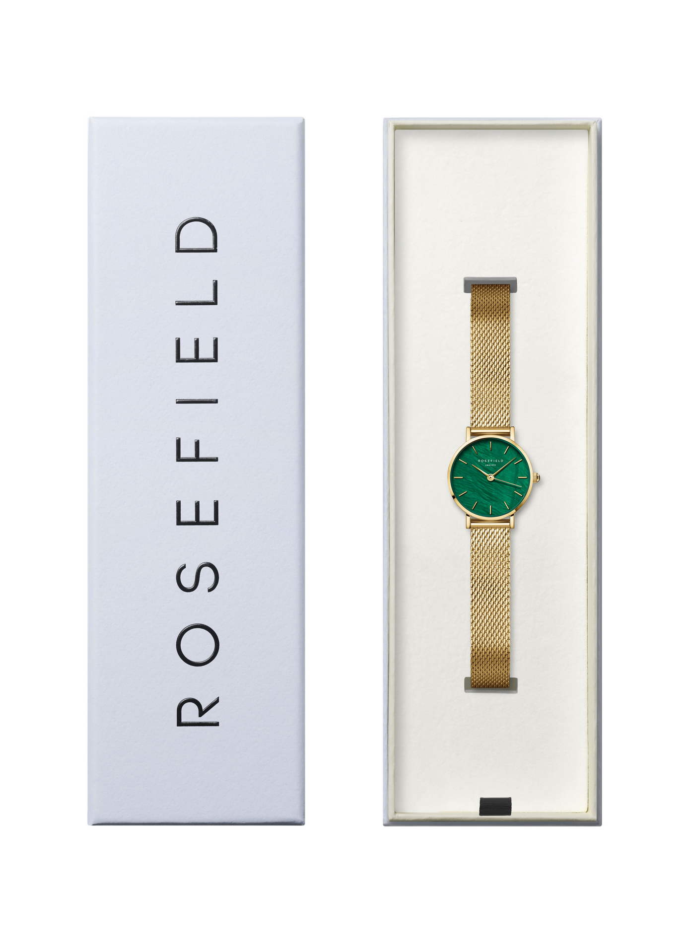 Montre analogique Small Edit en acier inoxydable ROSEFIELD Vert