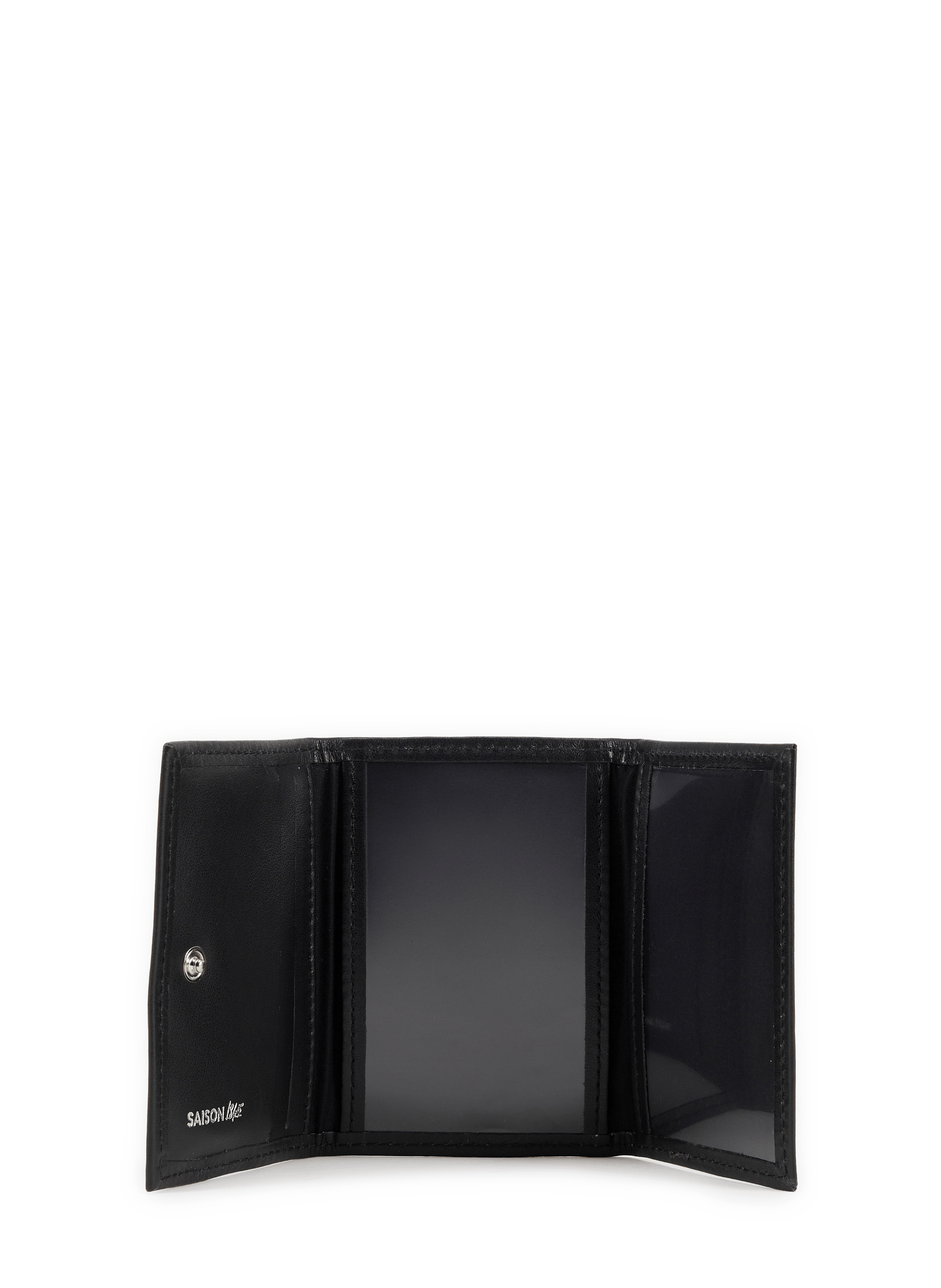 Three-fold leather cardholder SAISON 1865 Black
