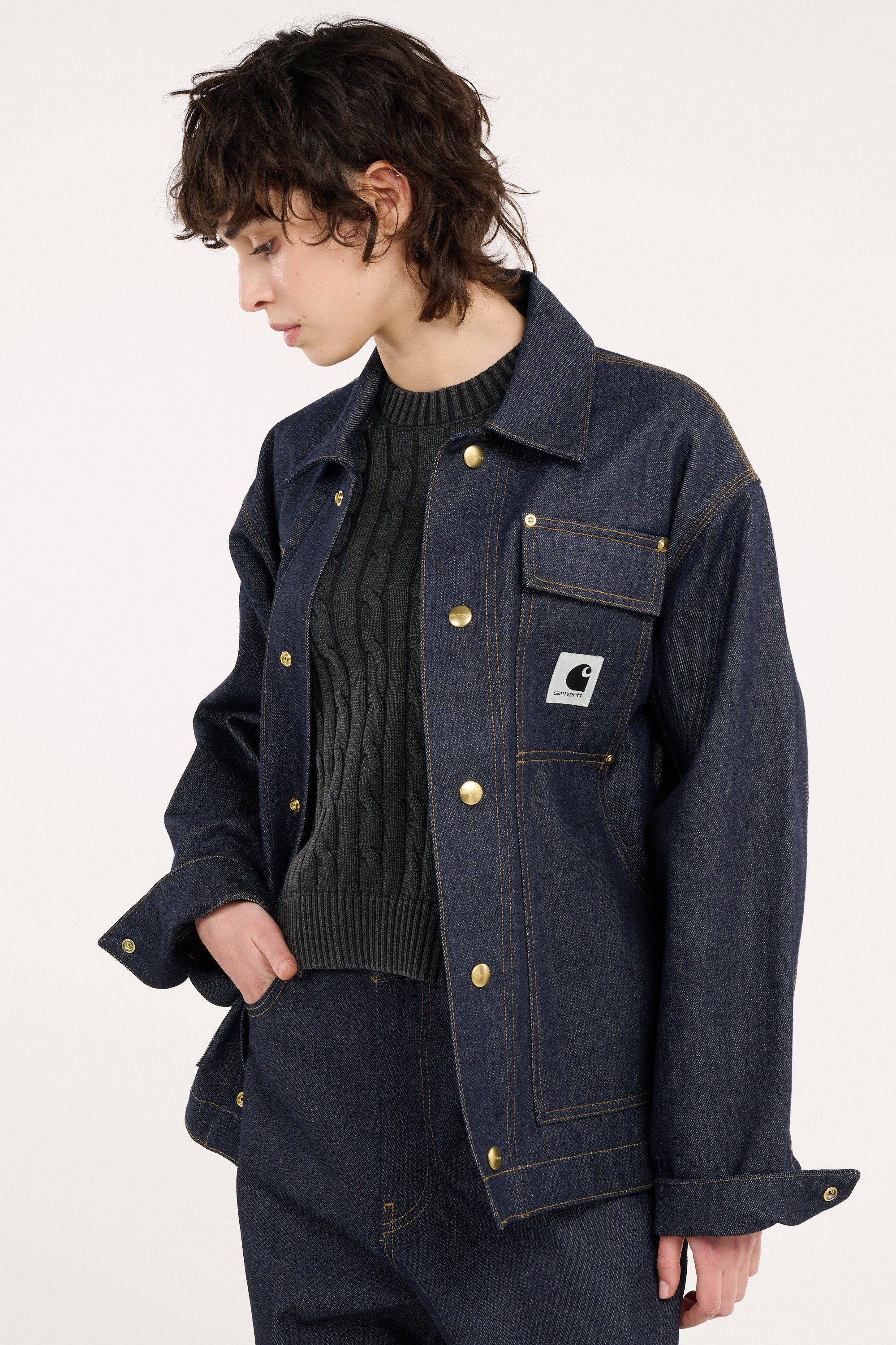 Veste denim w' og arctic jacket CARHARTT WIP Bleu
