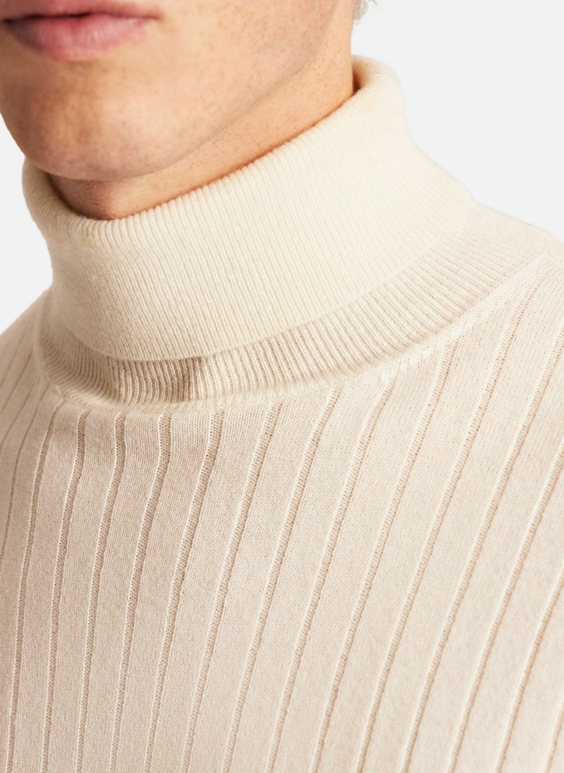 Pull armand col montant coupe ample FUSALP Blanc