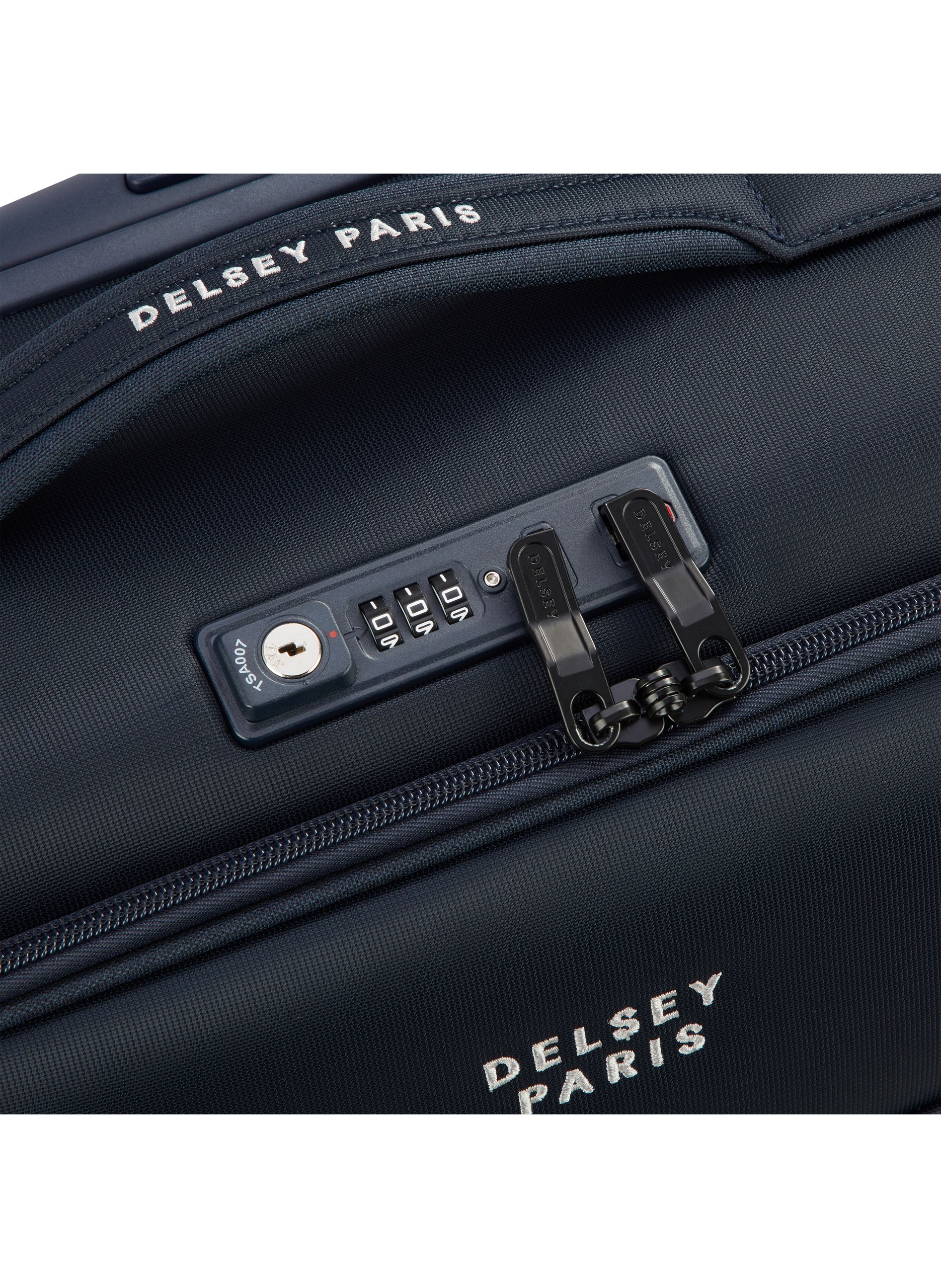 Valise cabine souple taille s - brochant 3 DELSEY PARIS Bleu
