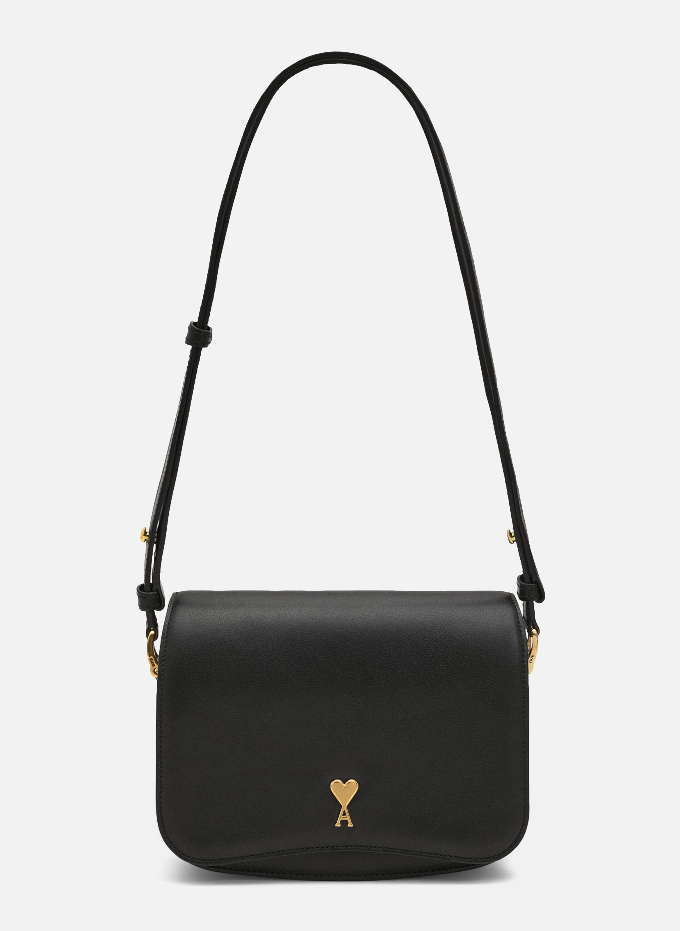 Sac paris paris unisexe en cuir de vachette AMI PARIS Noir