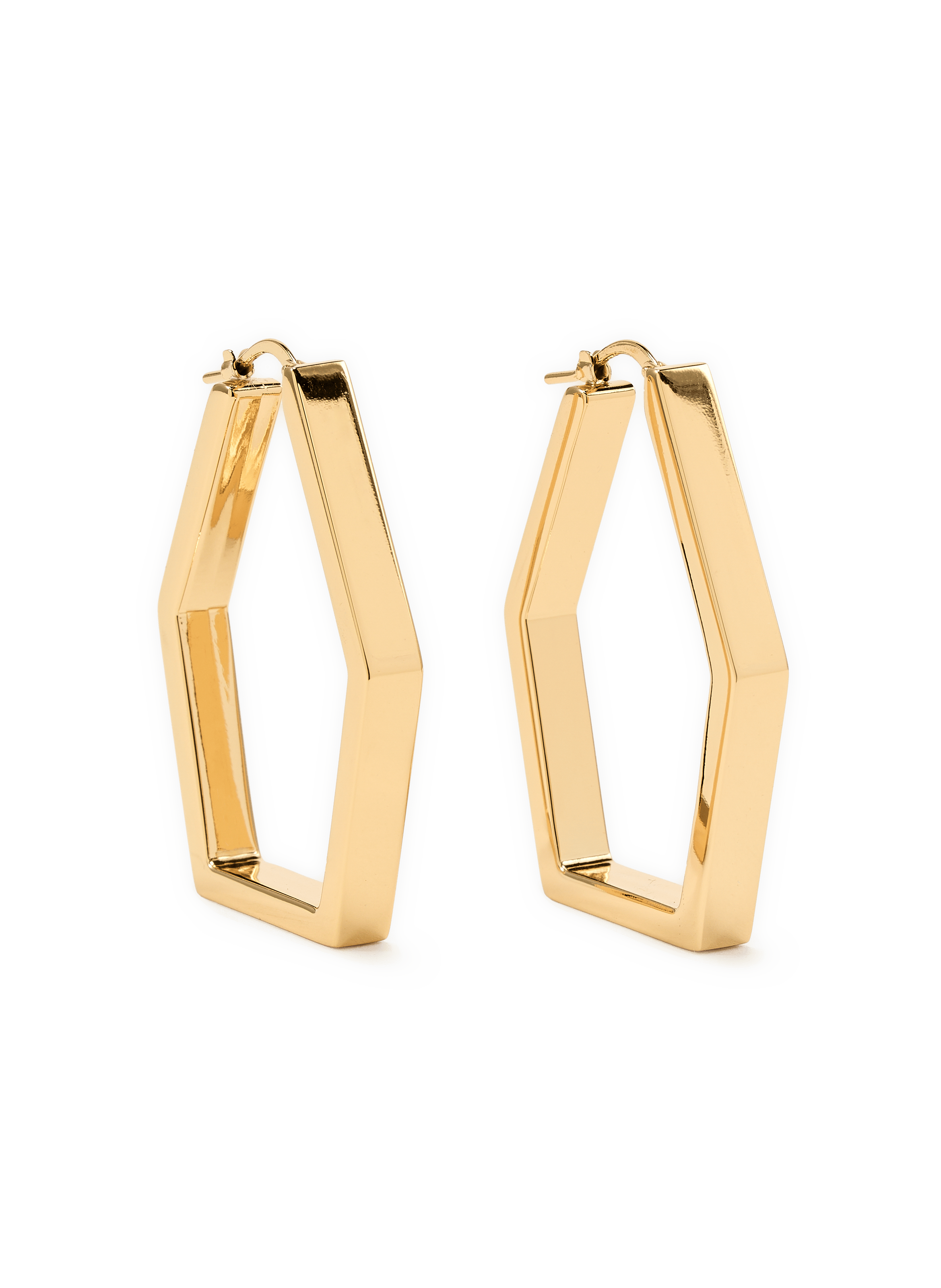 Boucles d'oreilles créoles Portal Hoops LA DOUBLEJ Doré