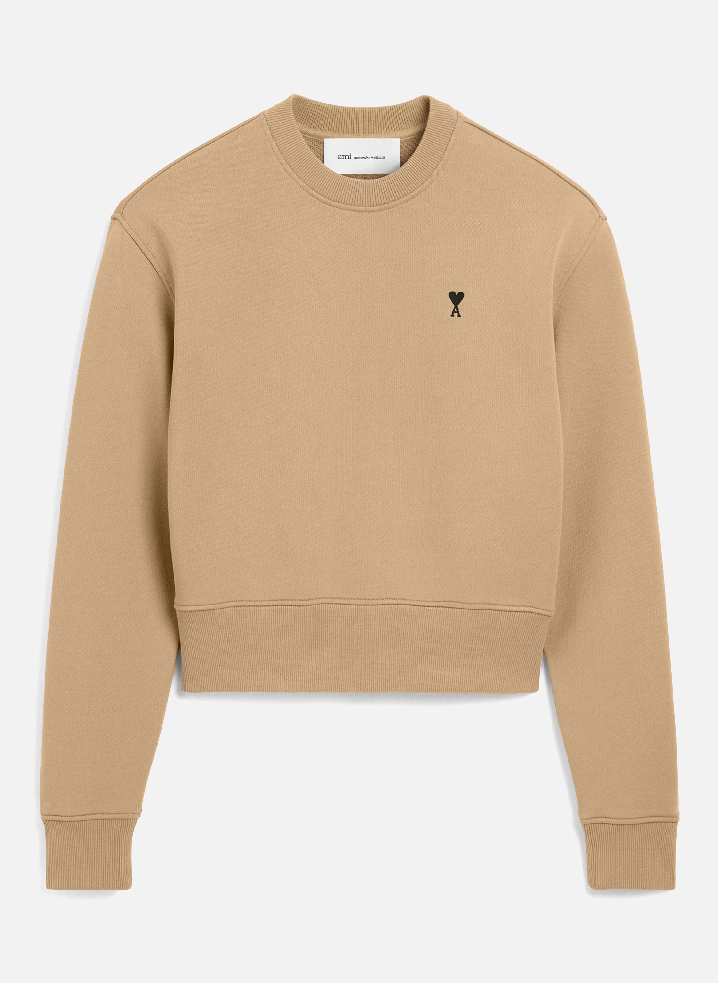 Sweatshirt en coton ami de coeur AMI PARIS Beige