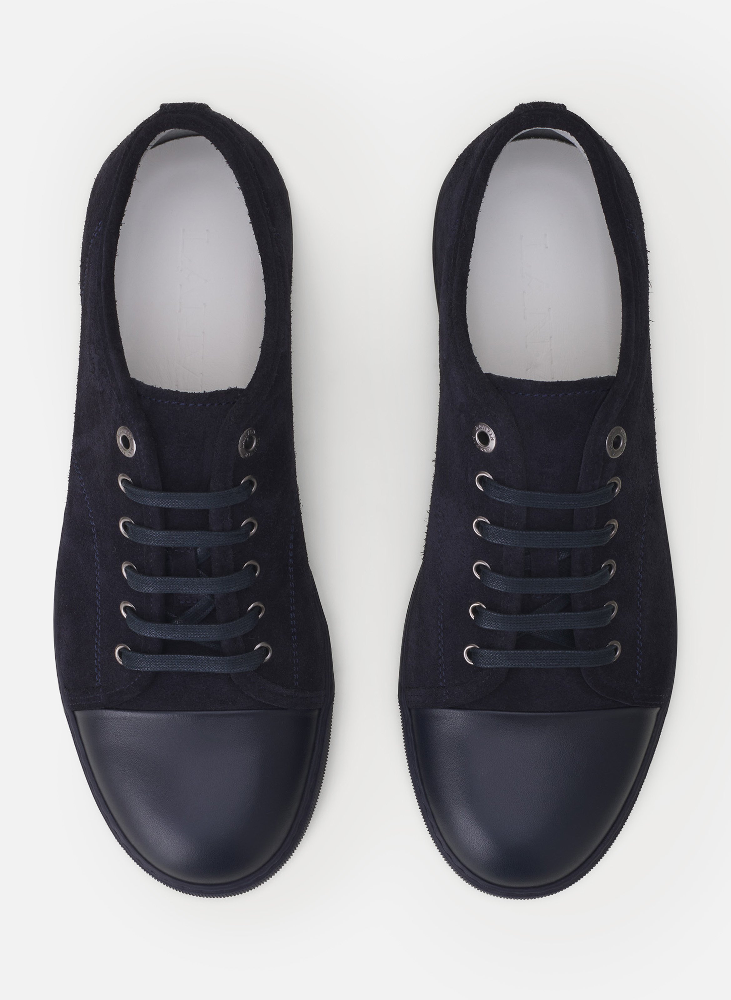 Sneakers dbb1 en cuir et suede LANVIN Bleu