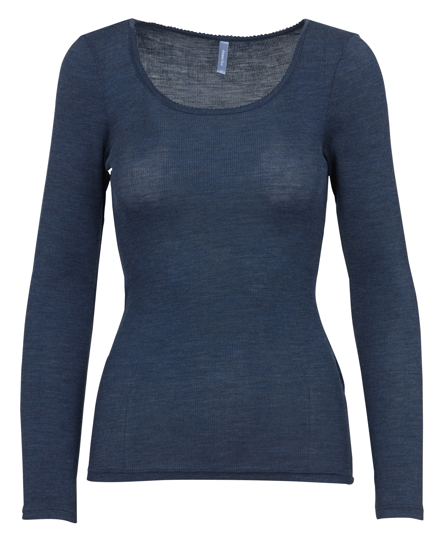 Tee-shirt manches longues uni ARMOR-LUX Bleu