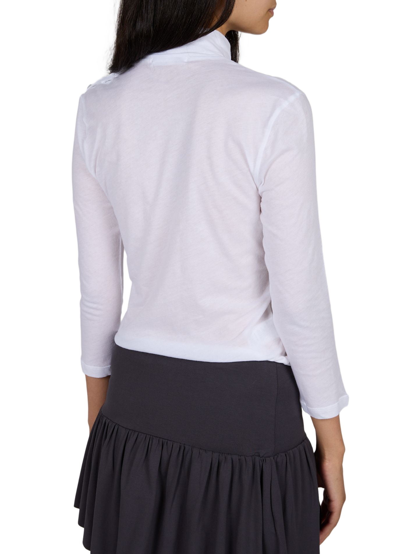 Blusen-Shirt mit Schluppenkragen aus Baumwolle GIMAGUAS Weiss