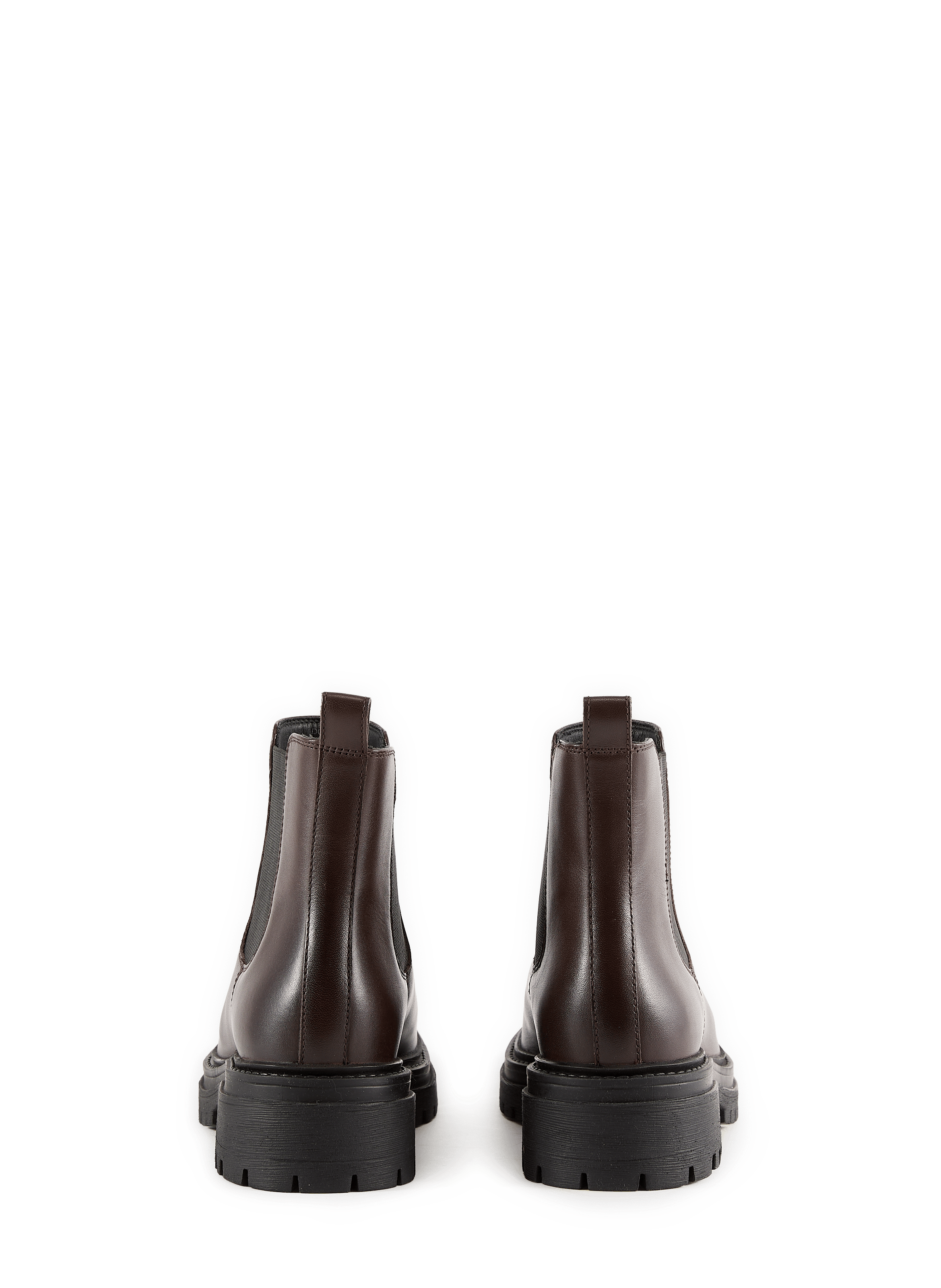 Bottines Iridea en cuir lisse mélangé GEOX Marron