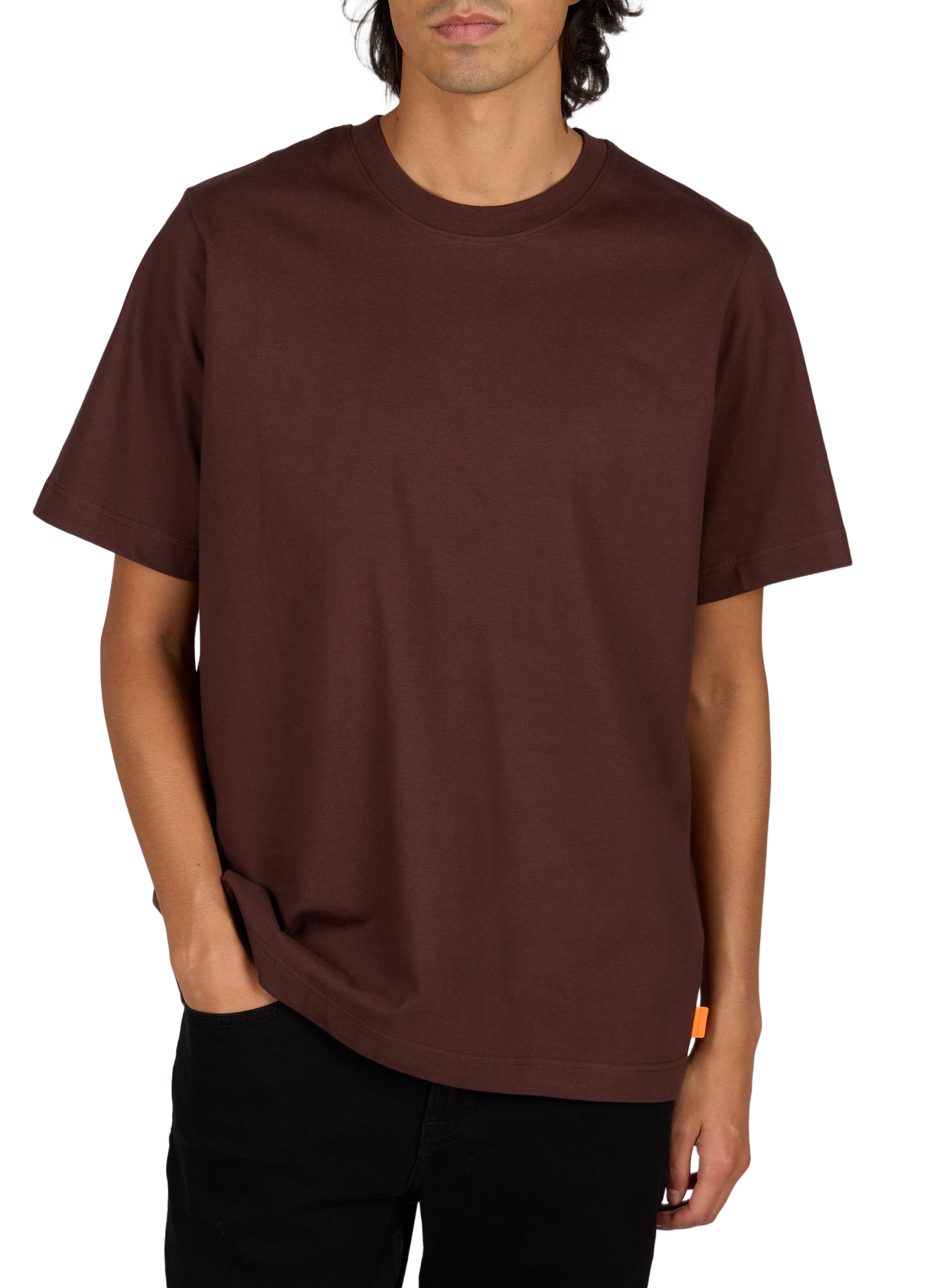 Tee-shirt col rond en coton GERTRUDE Rouge