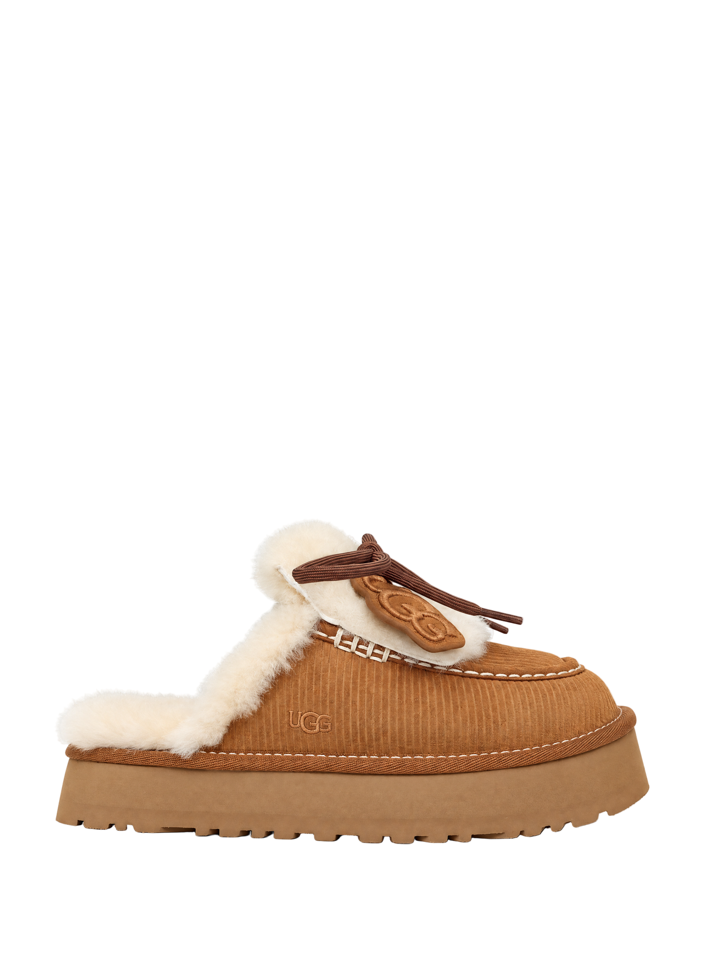 Mules à lacets en cuir  UGG Marron