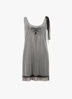 Robe en soie à strass | PRADA