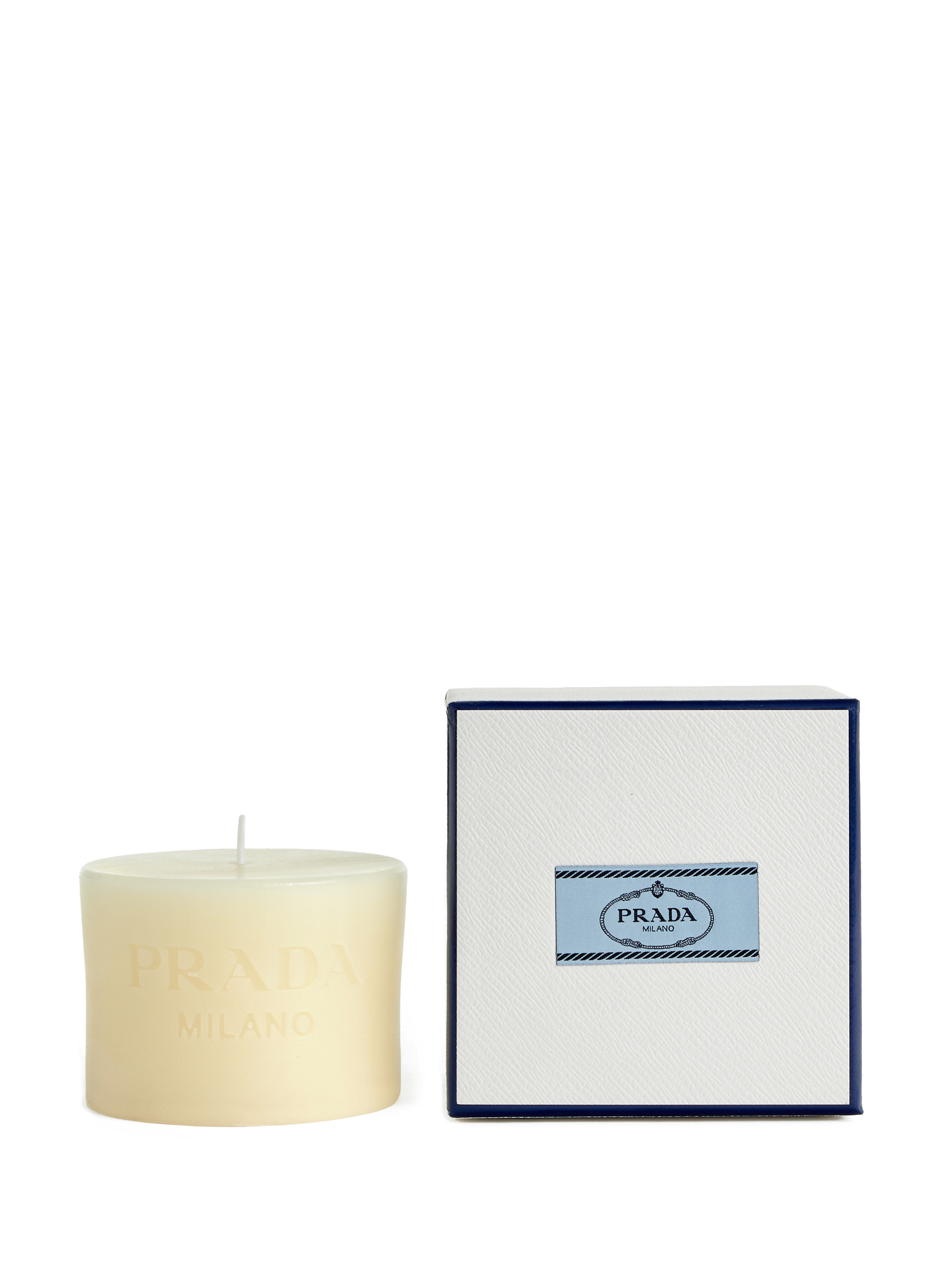 Logo candle PRADA White