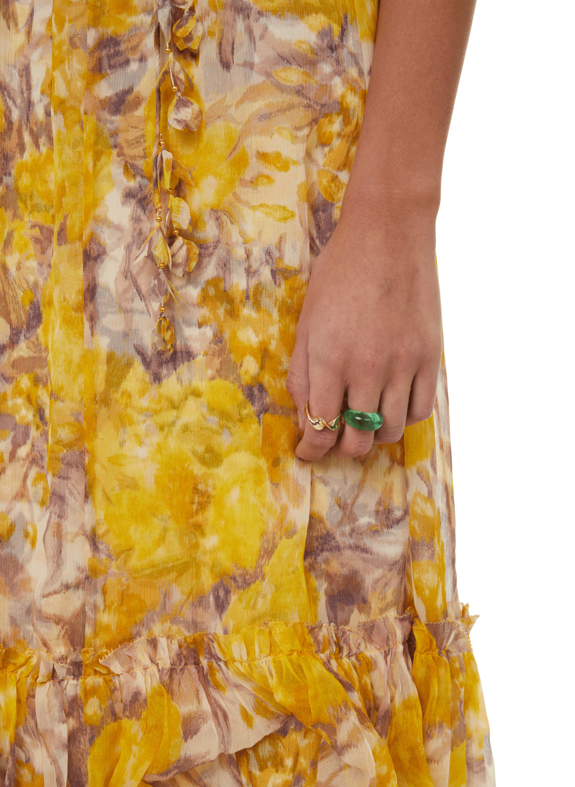 Set of two rings AU PRINTEMPS PARIS Green