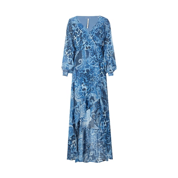 Robe longue asymétrique à volants