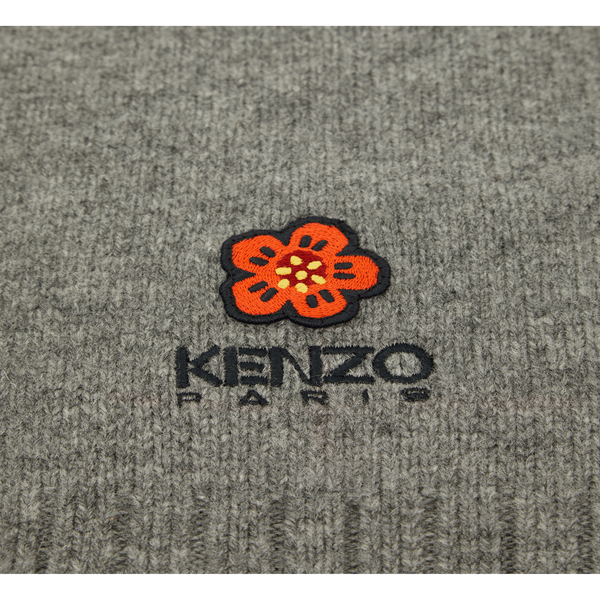 Kenzo Wool Scarf In Grey