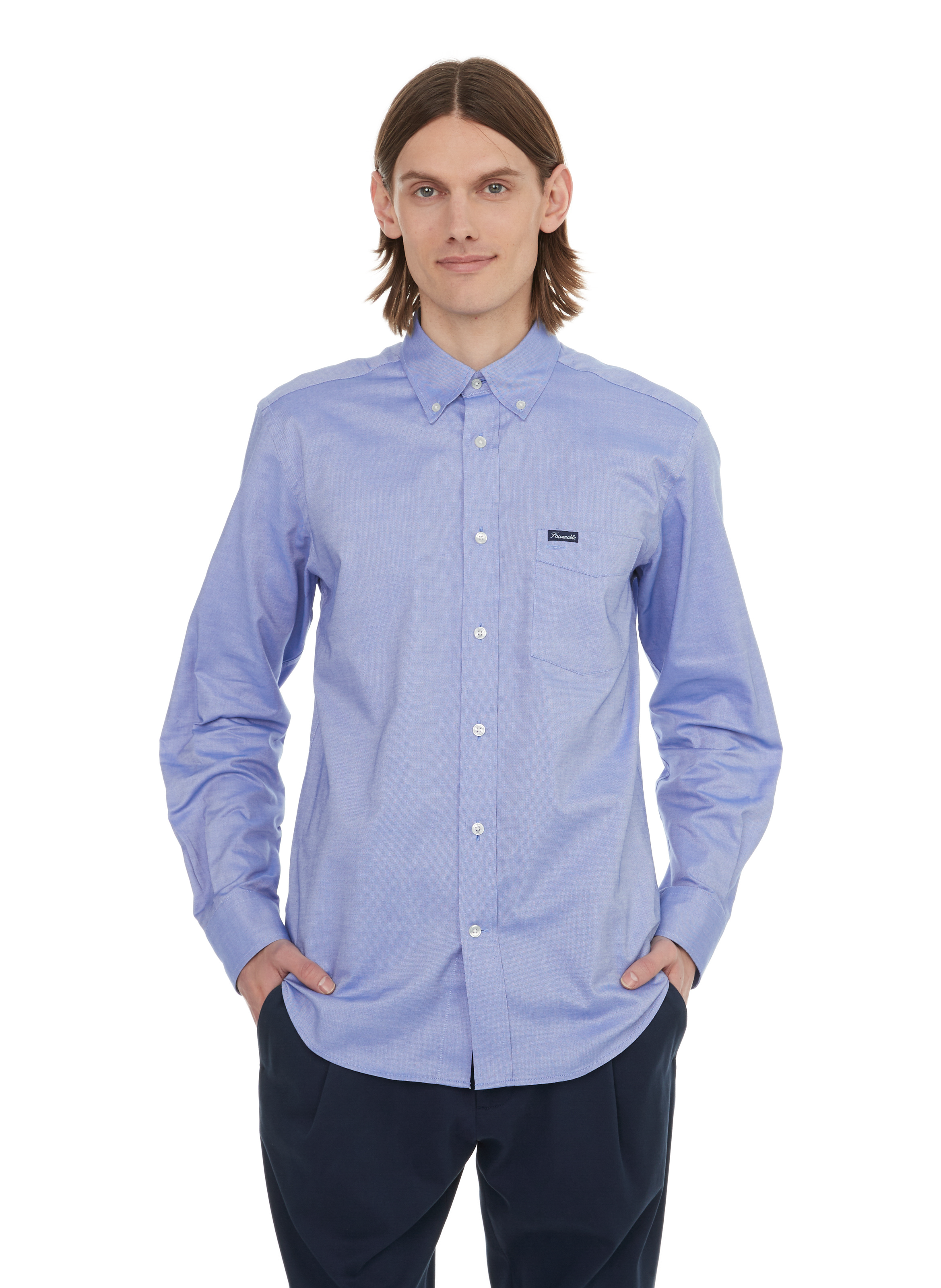 FACONNABLE Chemise Oxford Bleu