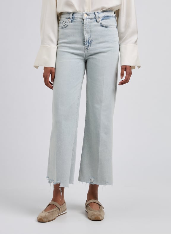 High-waisted cropped jeans Blue by 7 FOR ALL MANKIND 7 FOR ALL MANKIND High-waisted cropped jeans Blue