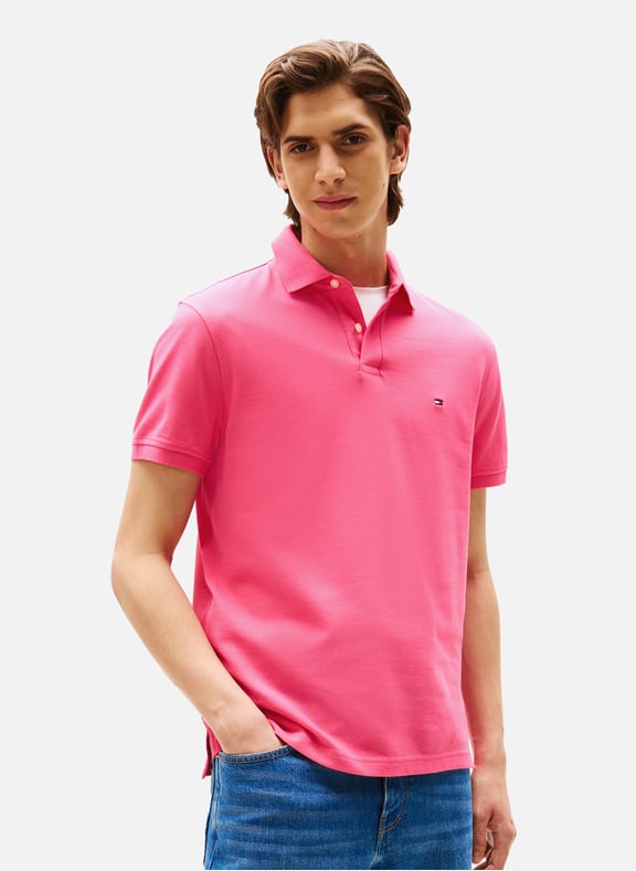 Iconic 1985 organic cotton polo shirt Pink by TOMMY HILFIGER TOMMY HILFIGER Iconic 1985 organic cotton polo shirt Pink