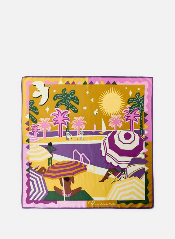Foulard à imprimé Jaune by WILD WILD Foulard à imprimé Jaune