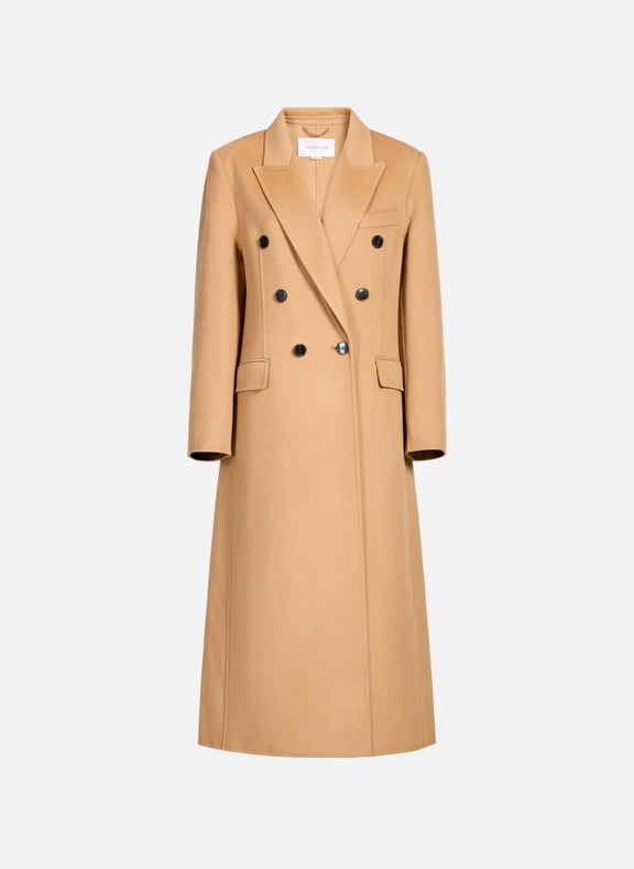 Long wool and cashmere coat Brown by VICTORIA BECKHAM VICTORIA BECKHAM Long wool and cashmere coat Brown