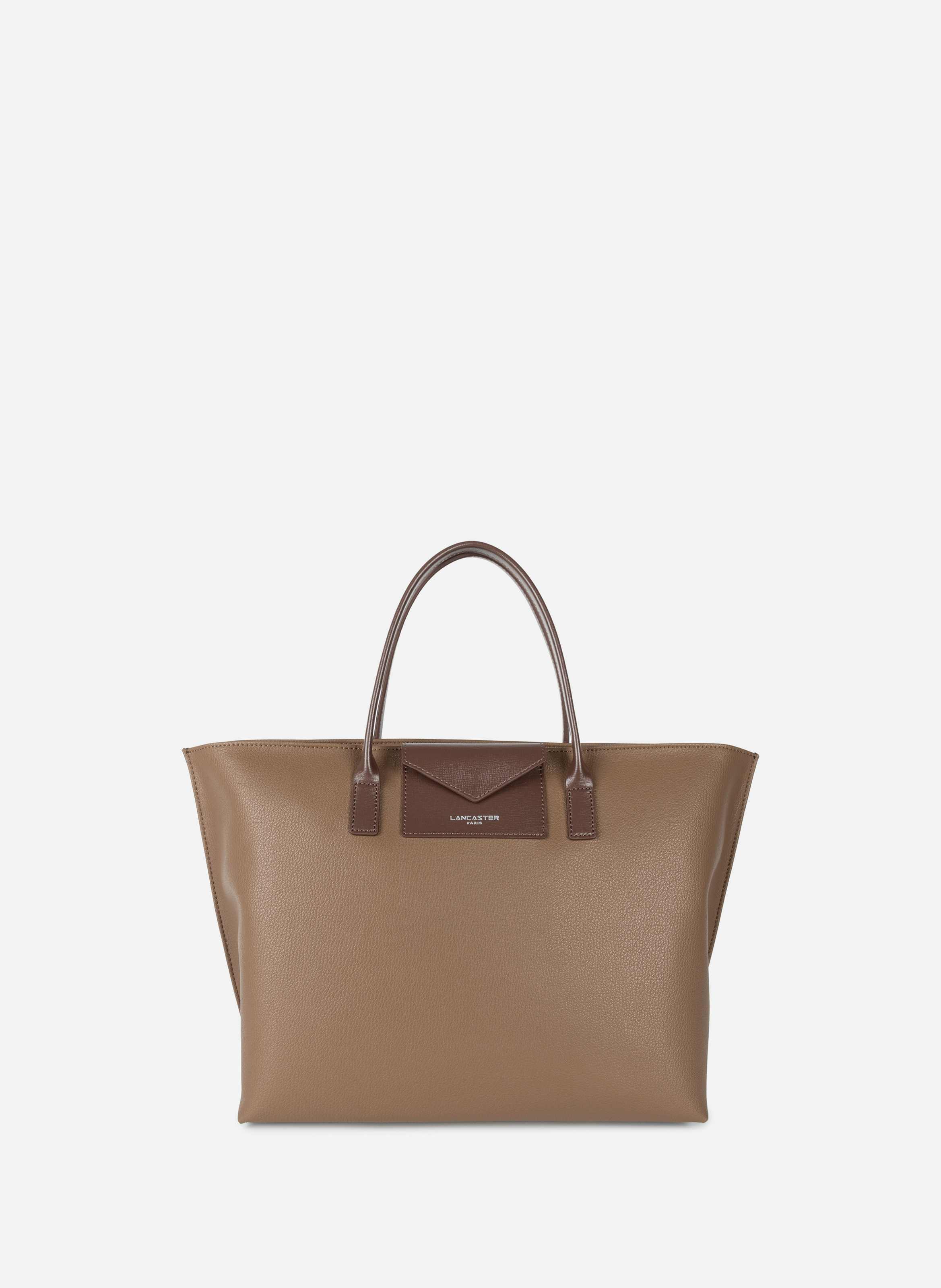 LANCASTER Grand sac cabas main - maya kba Marron