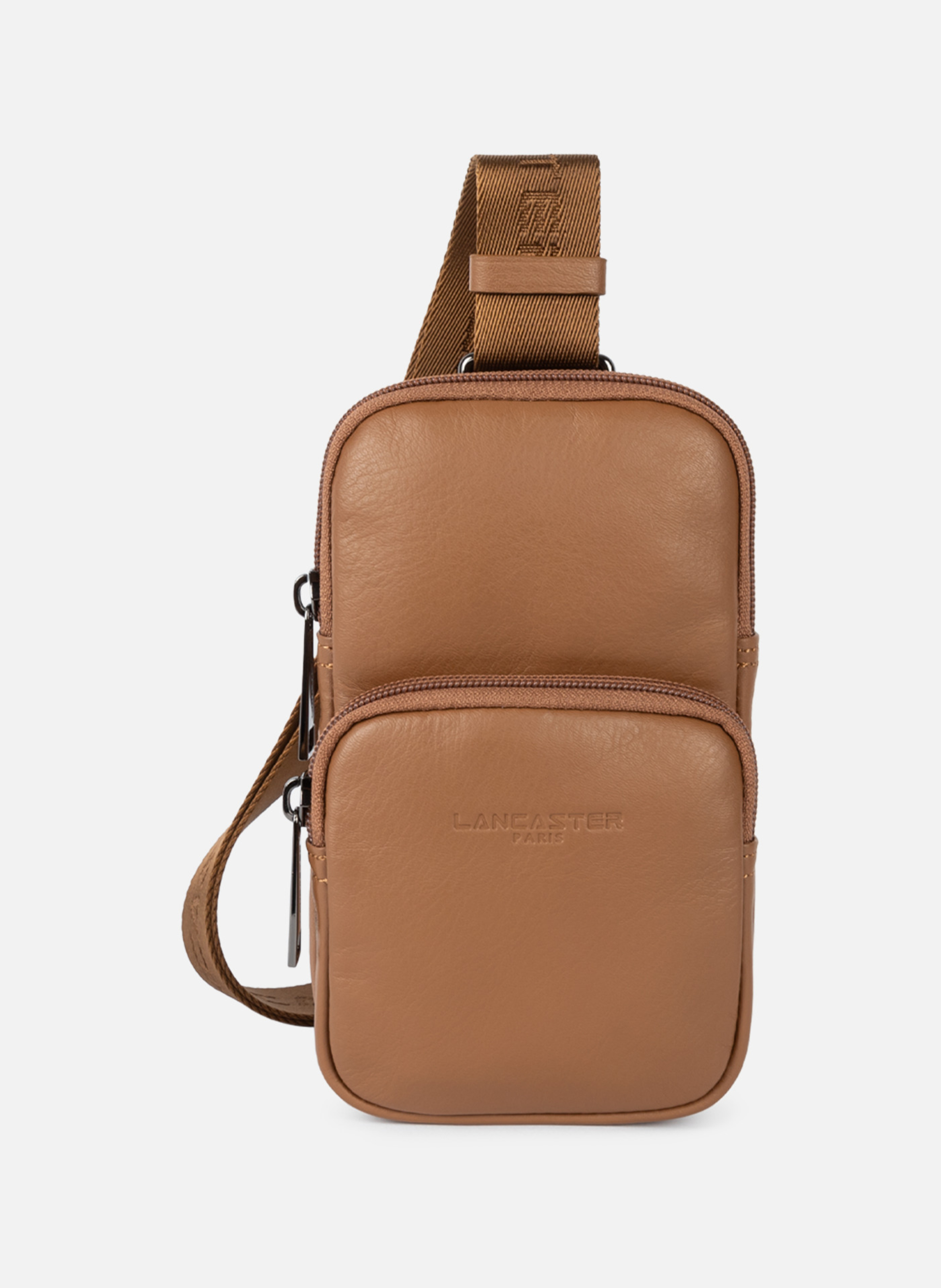 Crossbody bag - soft vintage homme LANCASTER Brown