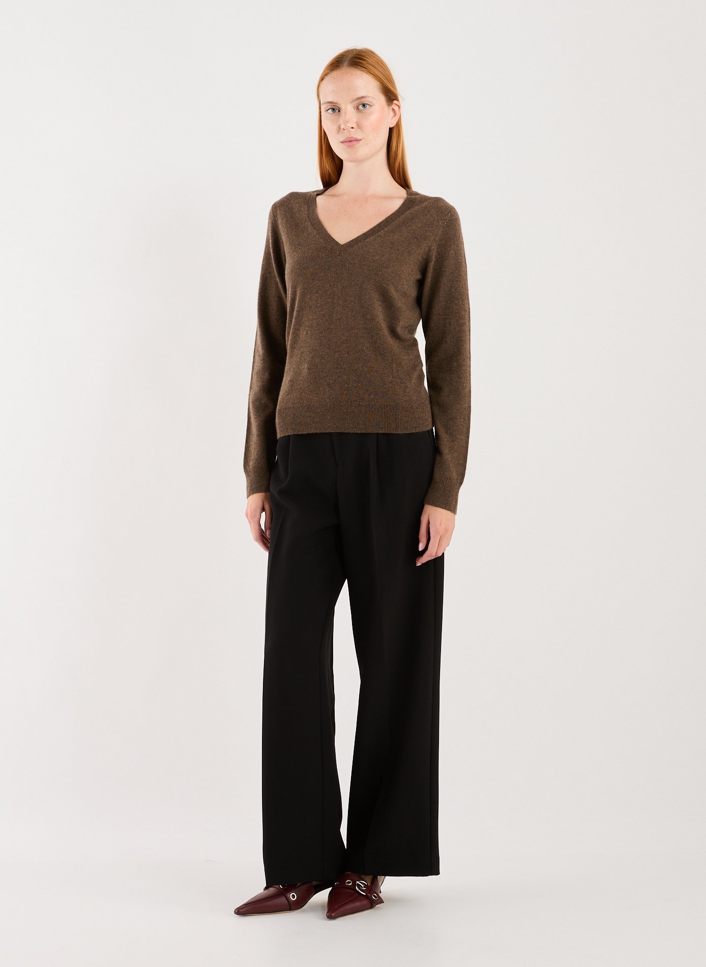  Cashmere jumper AU PRINTEMPS PARIS Brown