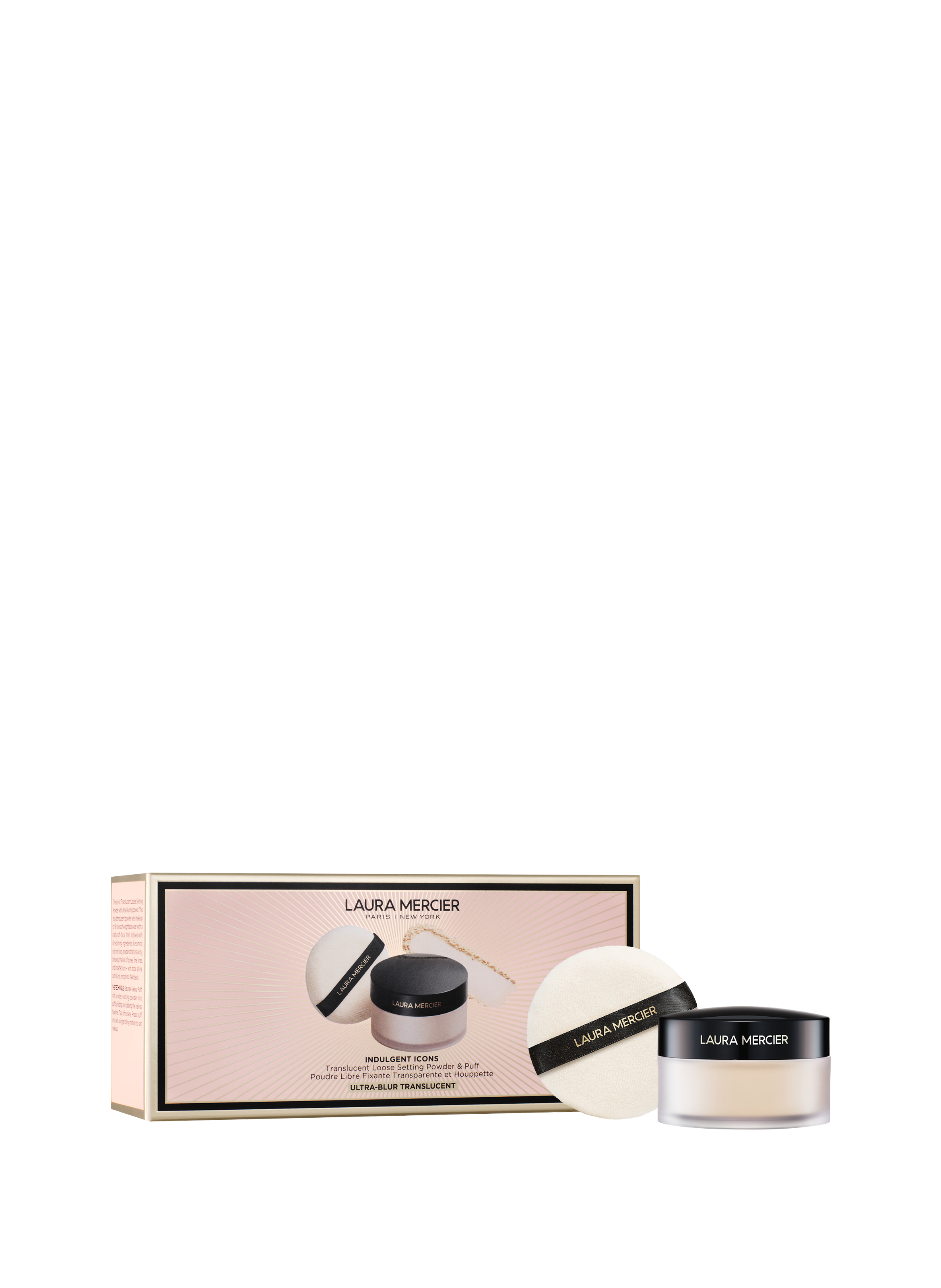 LAURA MERCIER Indulgent Icons - Ultra-Blur Translucent Loose Setting Powder + Puff No color