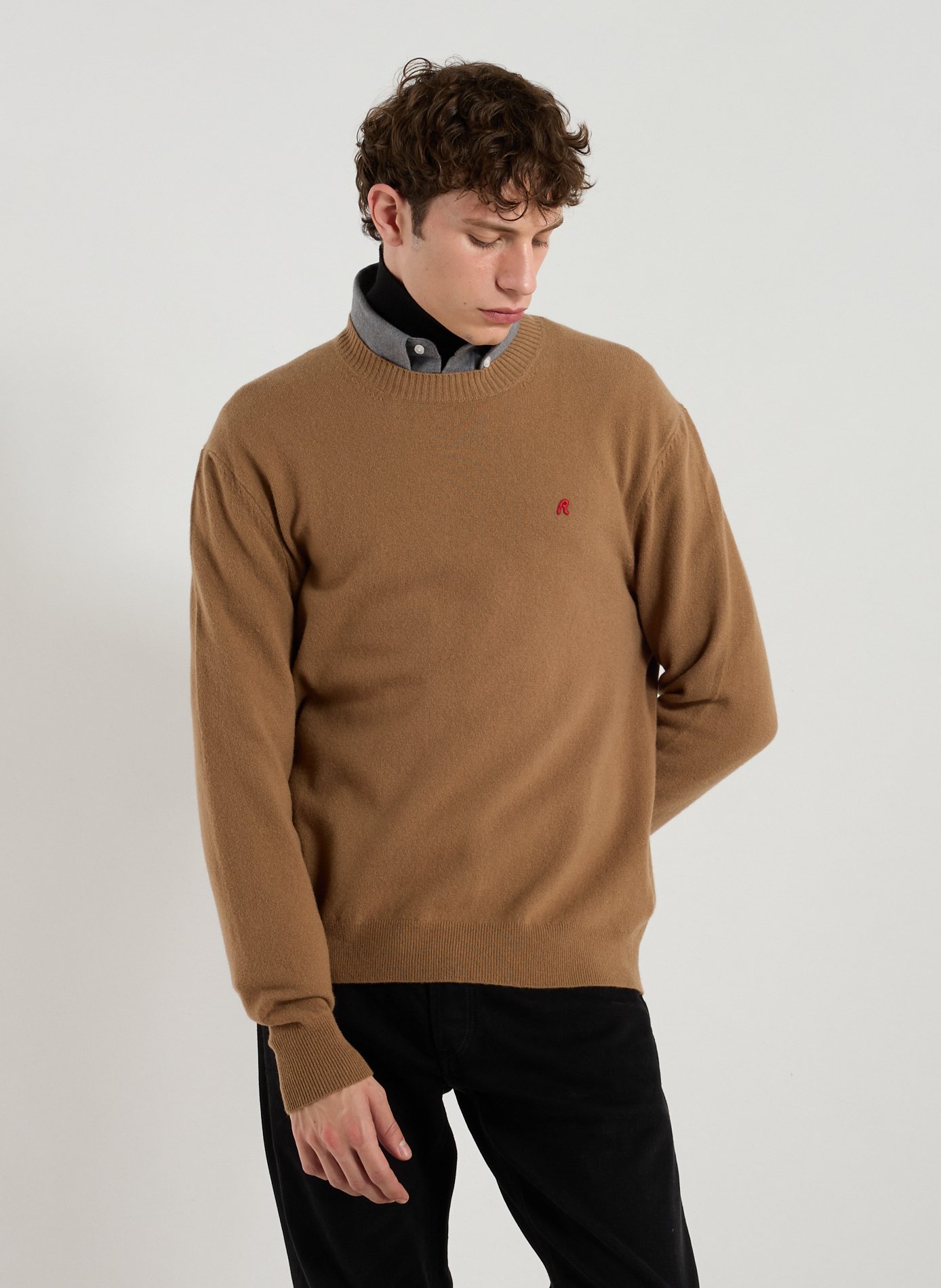 REPLAY Wool blend Jumper Beige