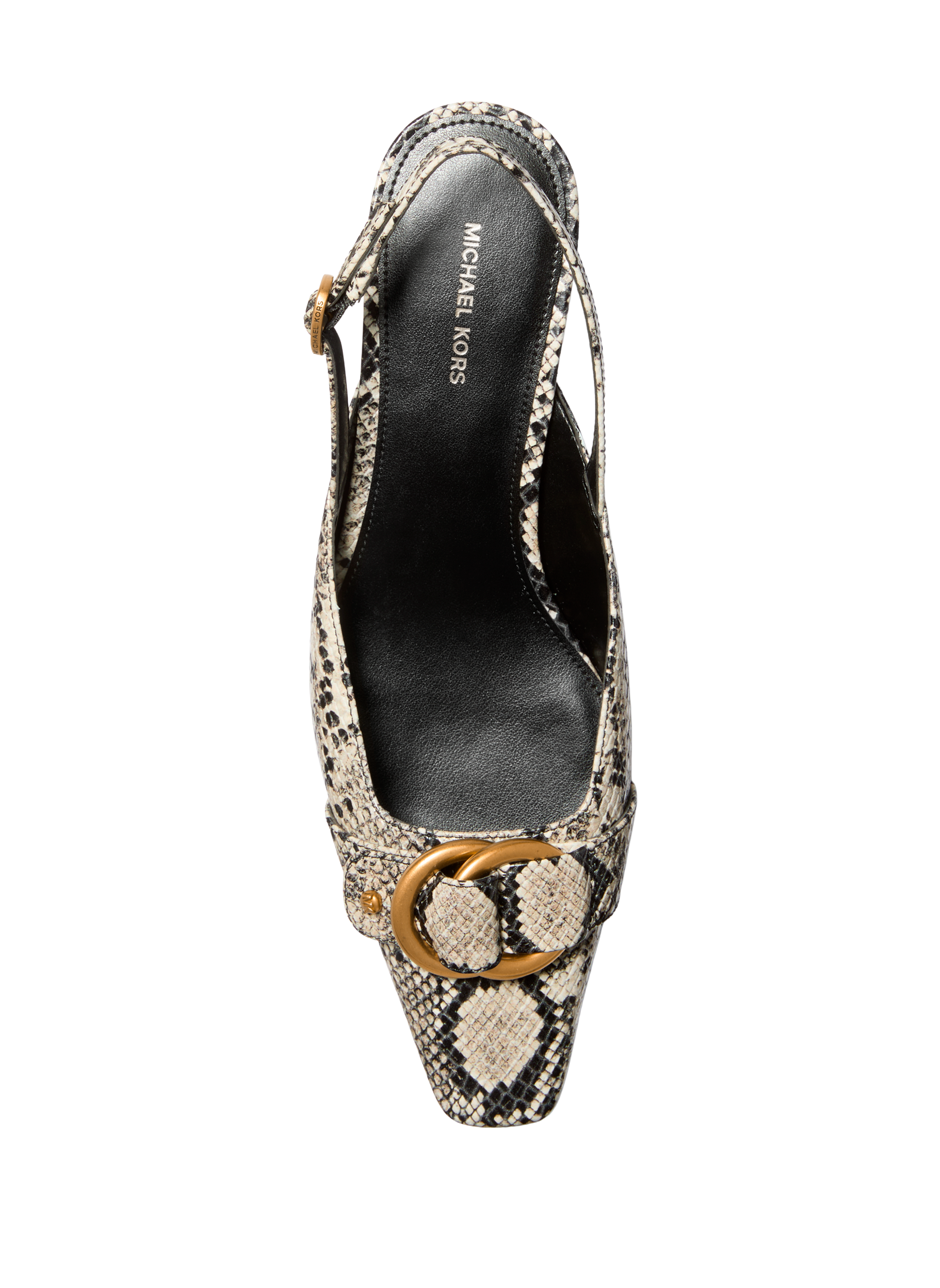 Sling-back en cuir  MICHAEL KORS Gris