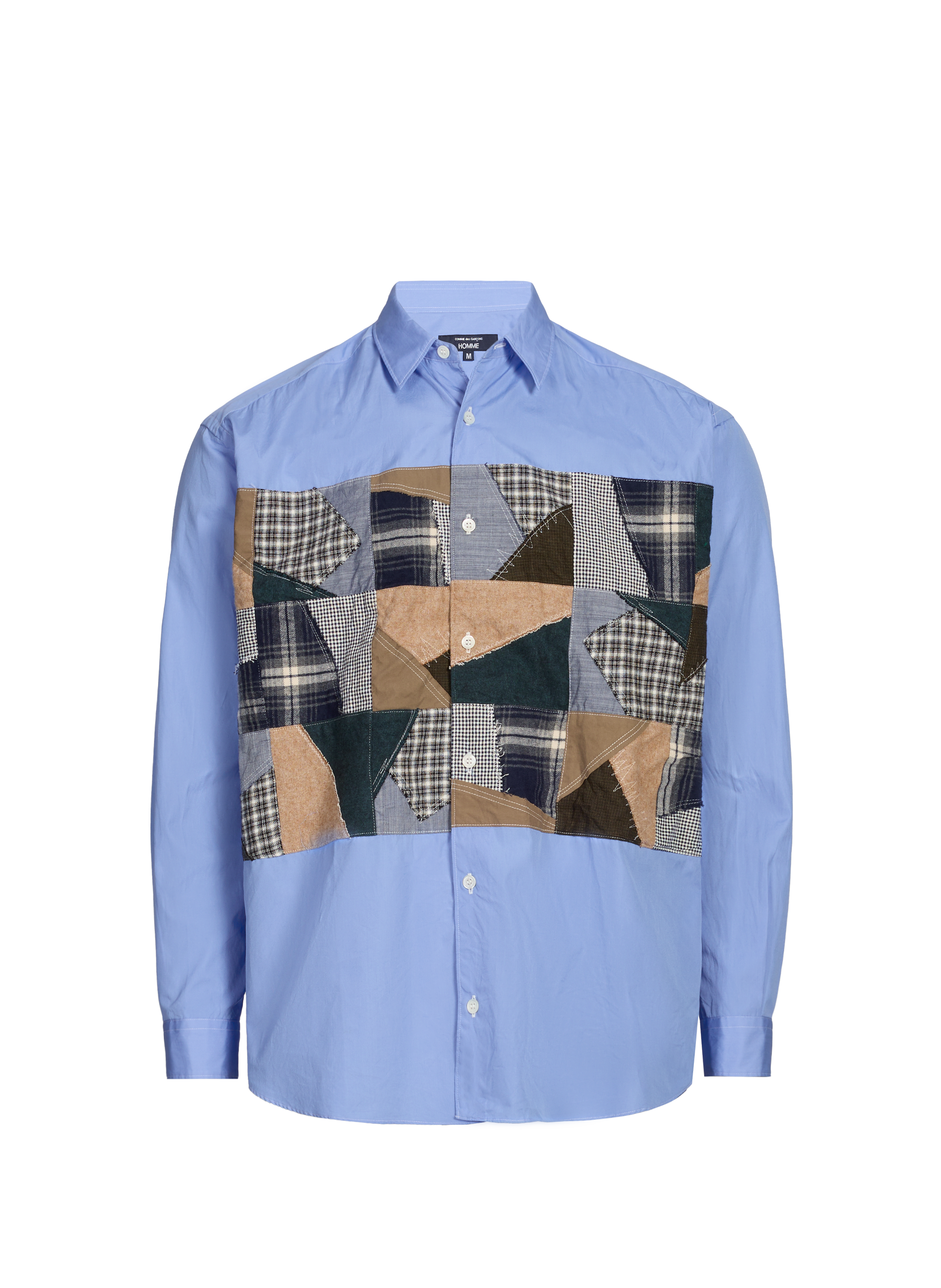 Chemise patchwork col classique en coton Multicolore by COMME DES GARCONS HOMME COMME DES GARCONS HOMME Chemise patchwork col classique en coton Multicolore