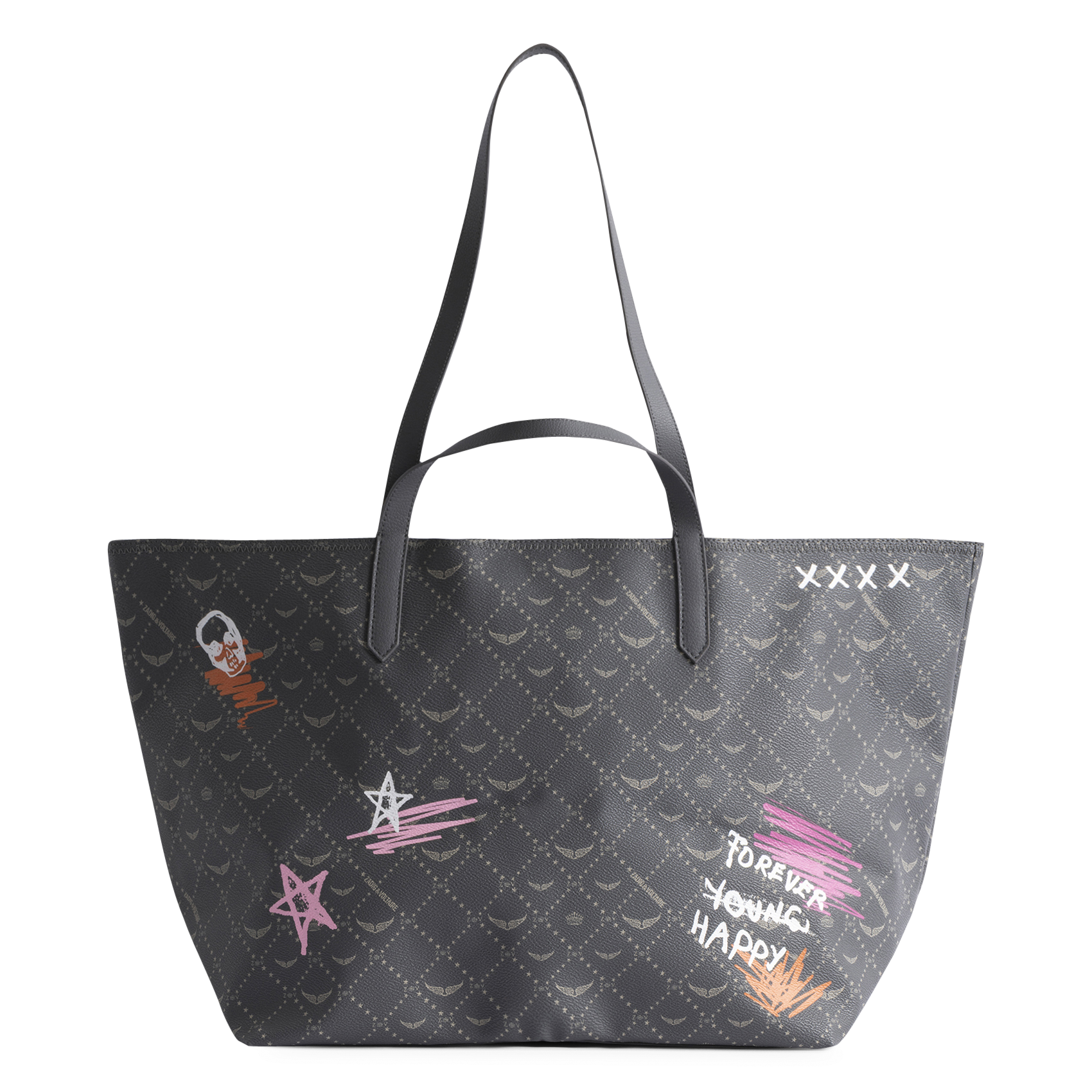 Sac cabas imprimé z shopper xl ZADIG&VOLTAIRE Gris