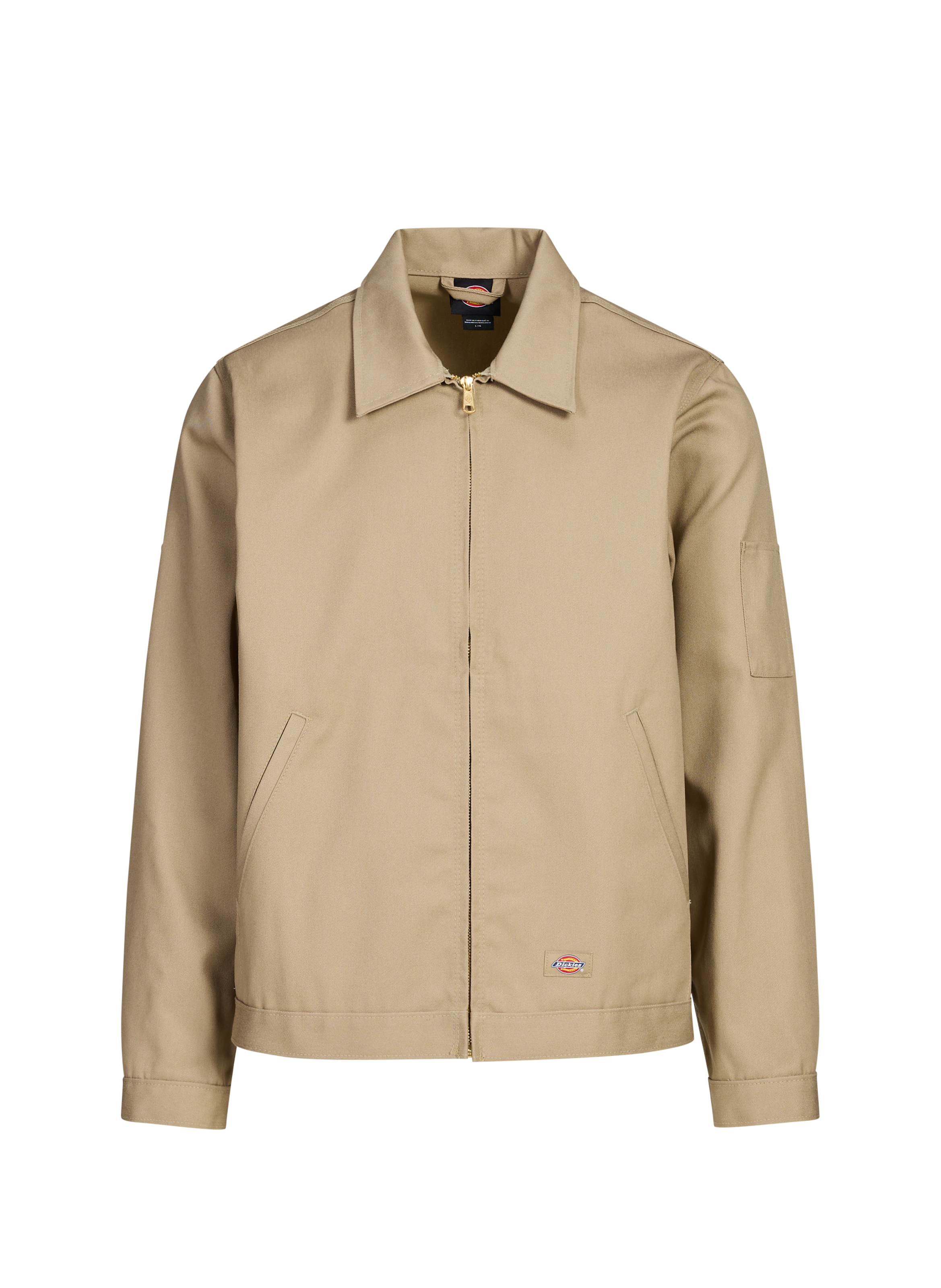 DICKIES Straight jacket with classic collar Khaki
