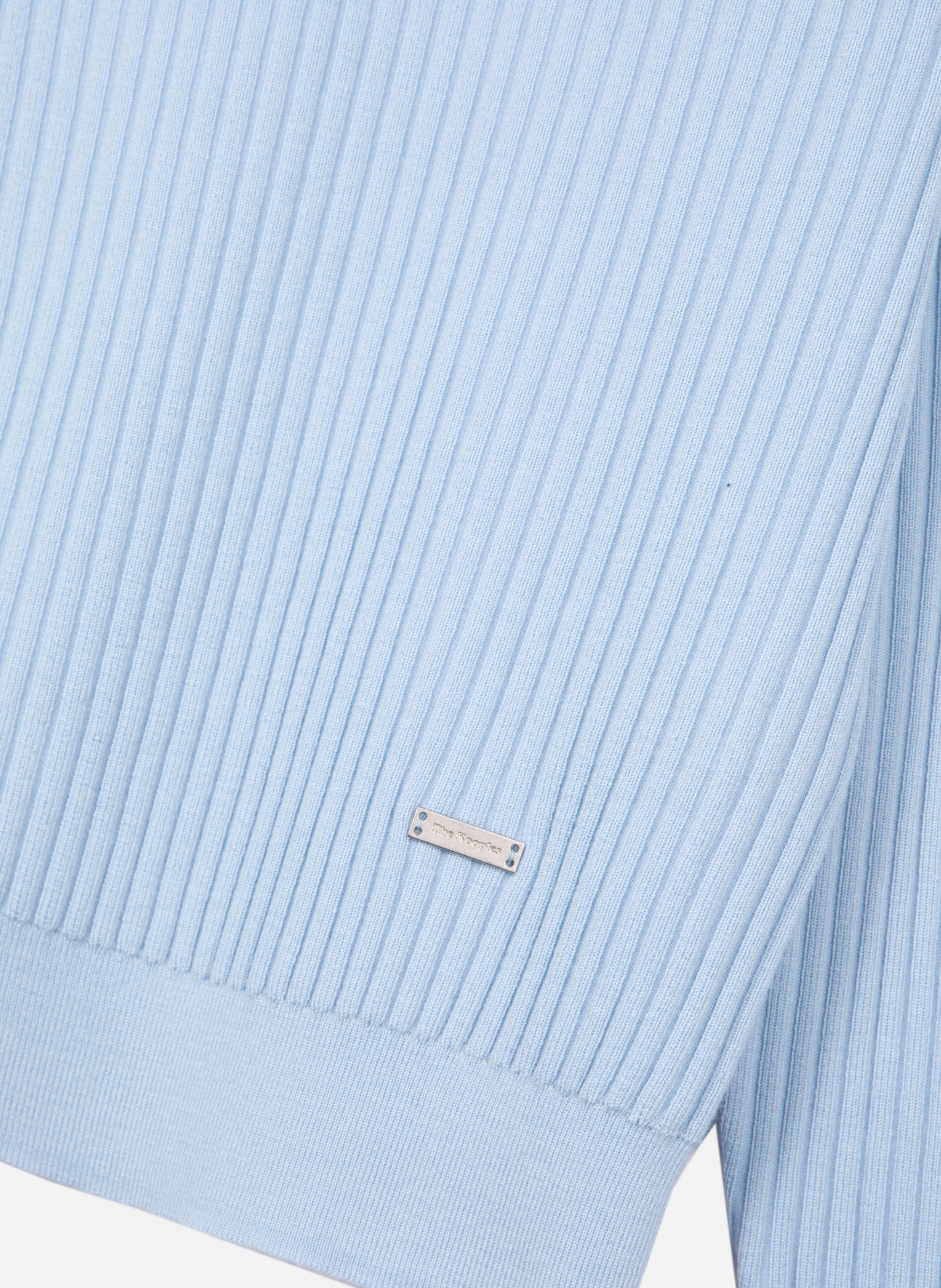 Pull col polo en laine mérinos THE KOOPLES Bleu