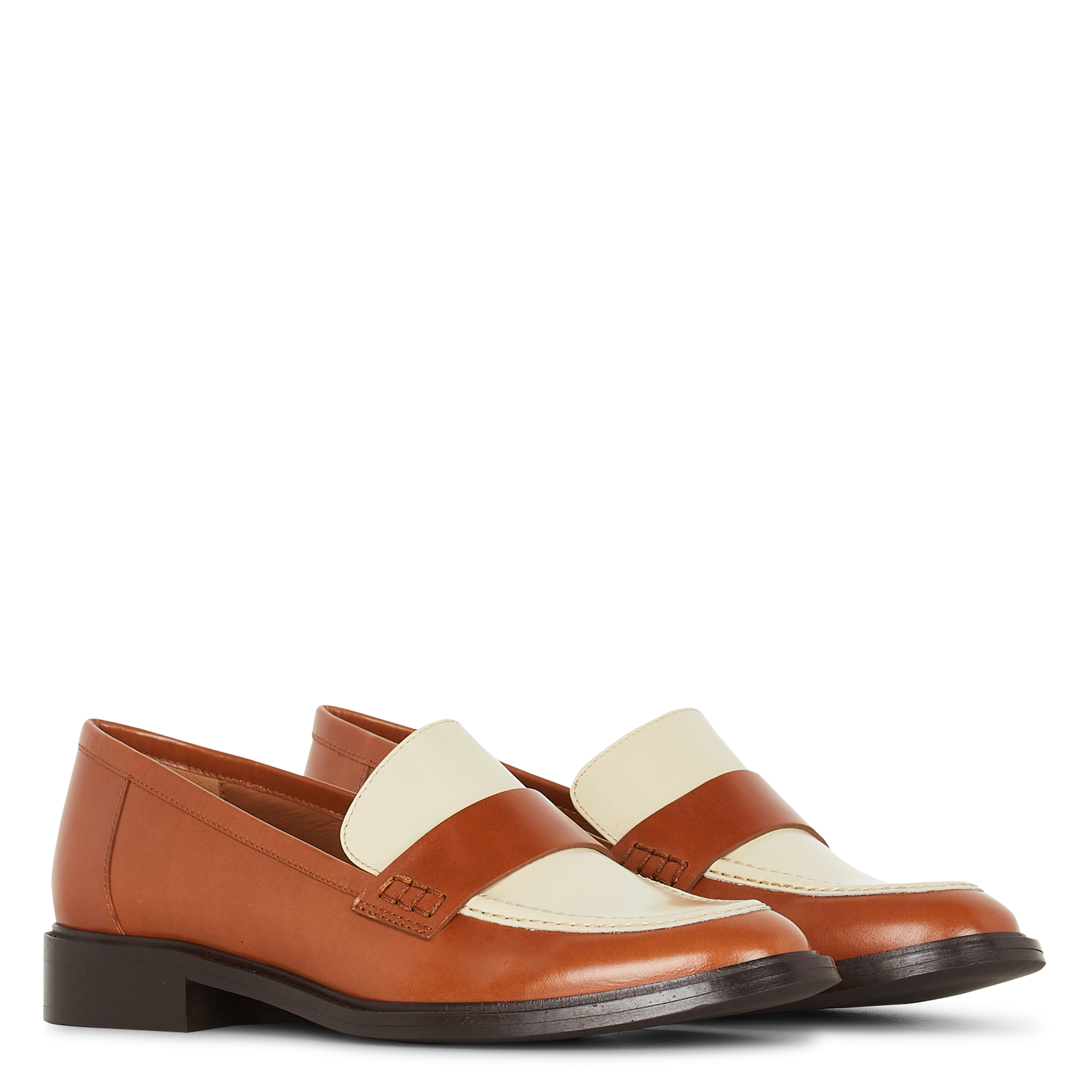 Mocassins en cuir samy MAISON 123 Beige