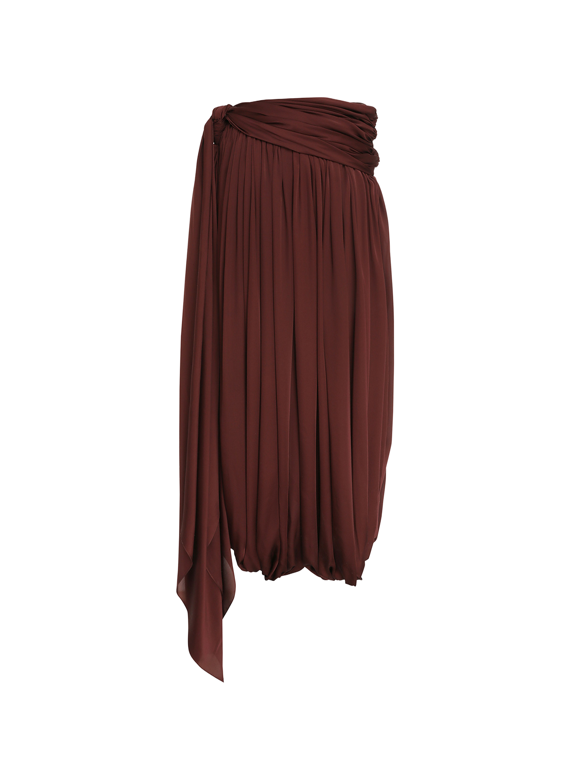 Drapped silk Luna pants ZIMMERMANN Red